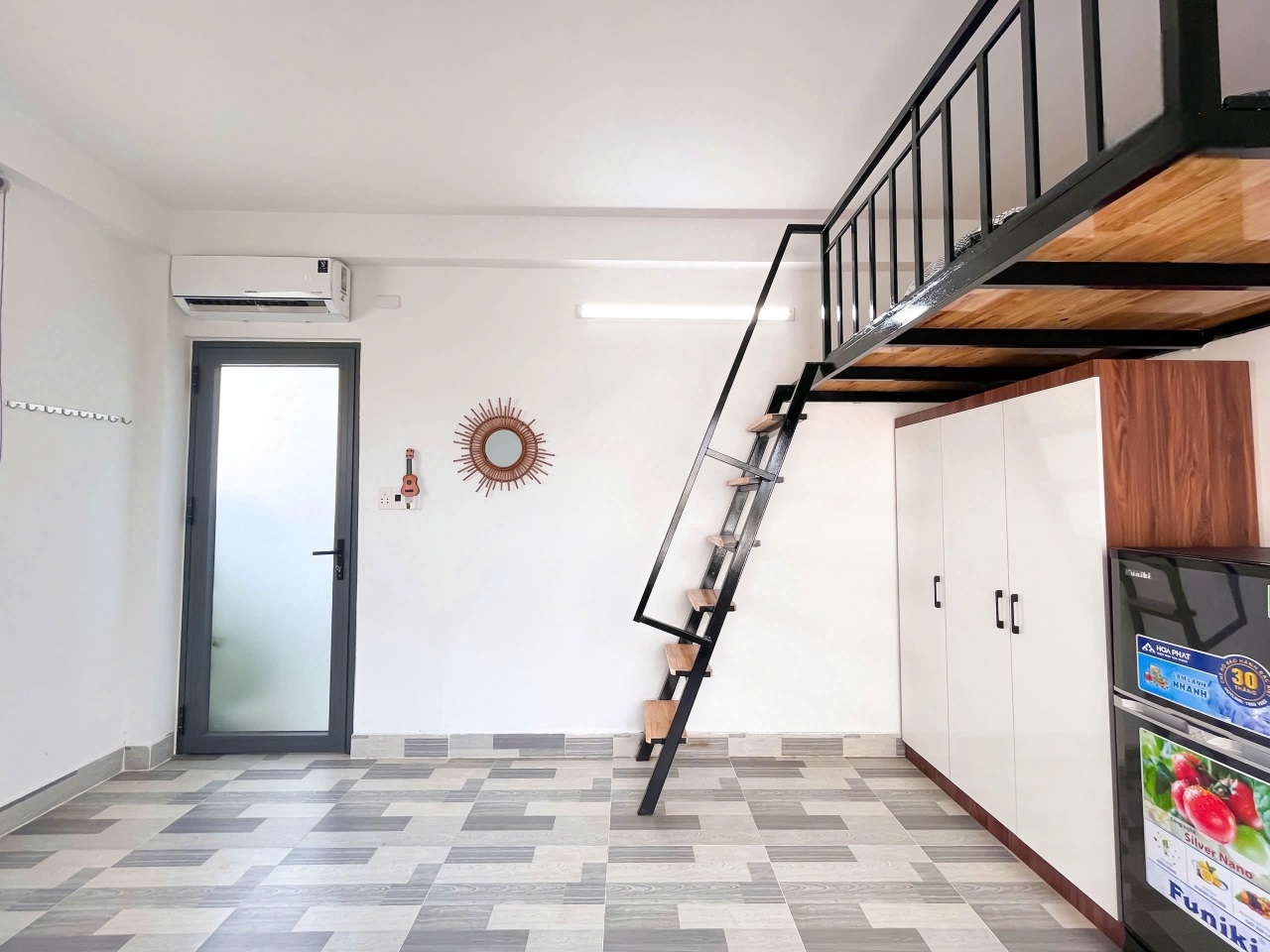 Phòng trọ Duplex 25m2 tại ChampHouse Thạnh Lộc 18 - Quận 12 - Phòng ngủ