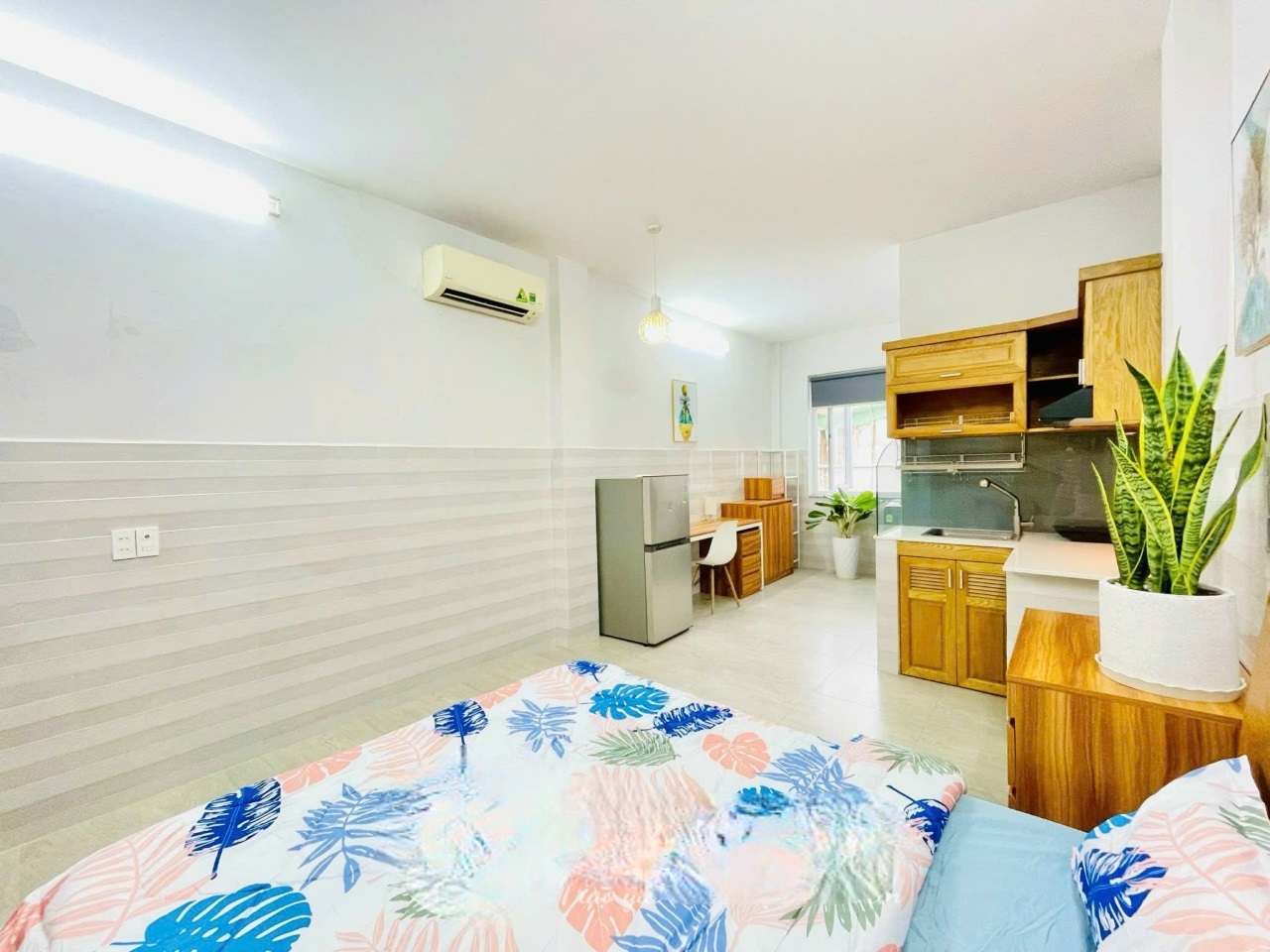 Phòng trọ Studio 25m2 tại NQC Home Nguyễn Văn Công - Gò Vấp - Phòng ngủ