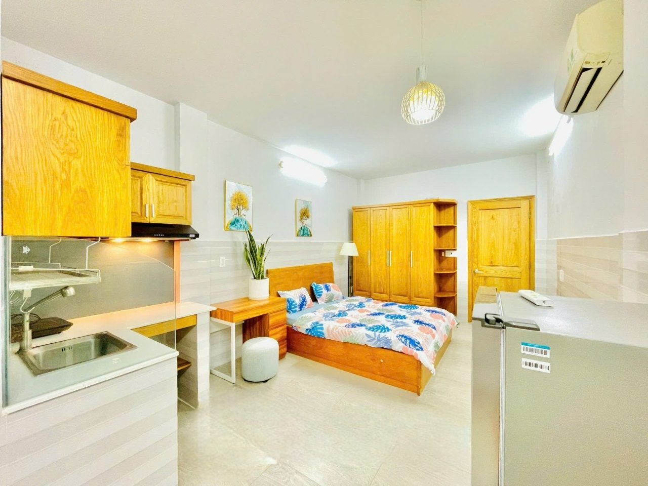Phòng trọ Studio 25m2 tại NQC Home Nguyễn Văn Công - Gò Vấp - Phòng ngủ