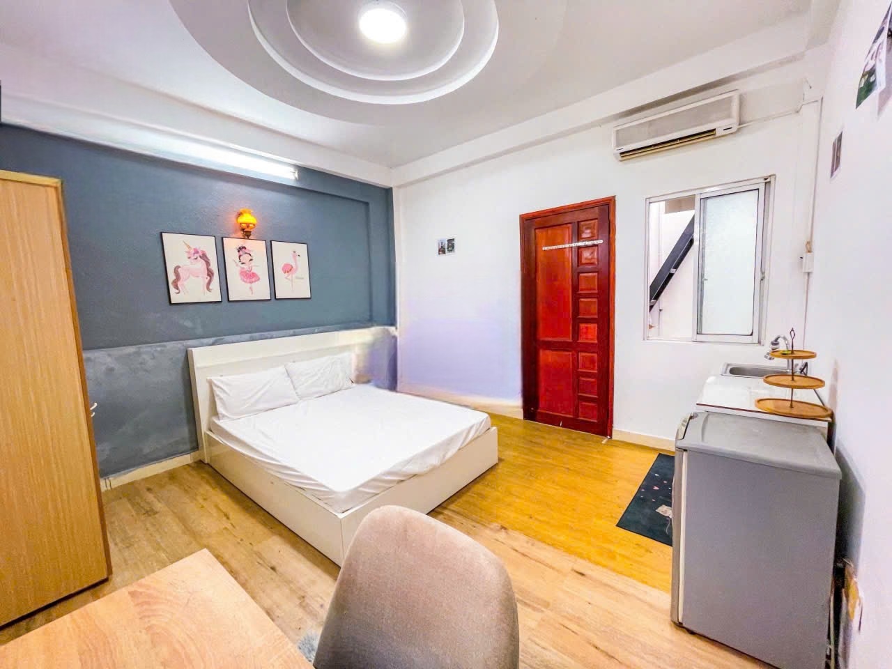 Phòng trọ Studio 25m2 tại NM House Nguyễn Đình Chính - Phú Nhuận - Phòng khách