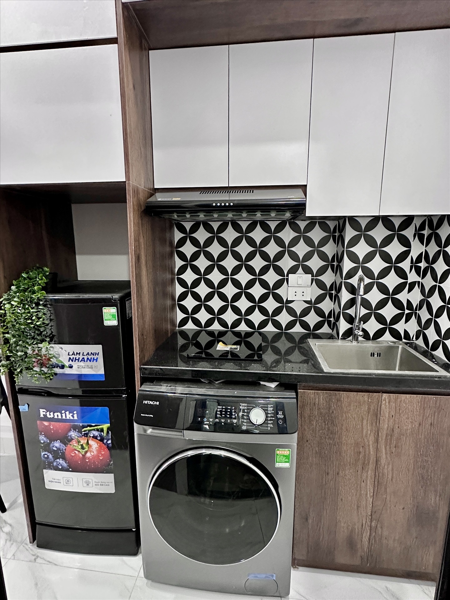 Phòng trọ Studio 25m2 tại Suha Home Xã Đàn - Đống Đa - Phòng bếp