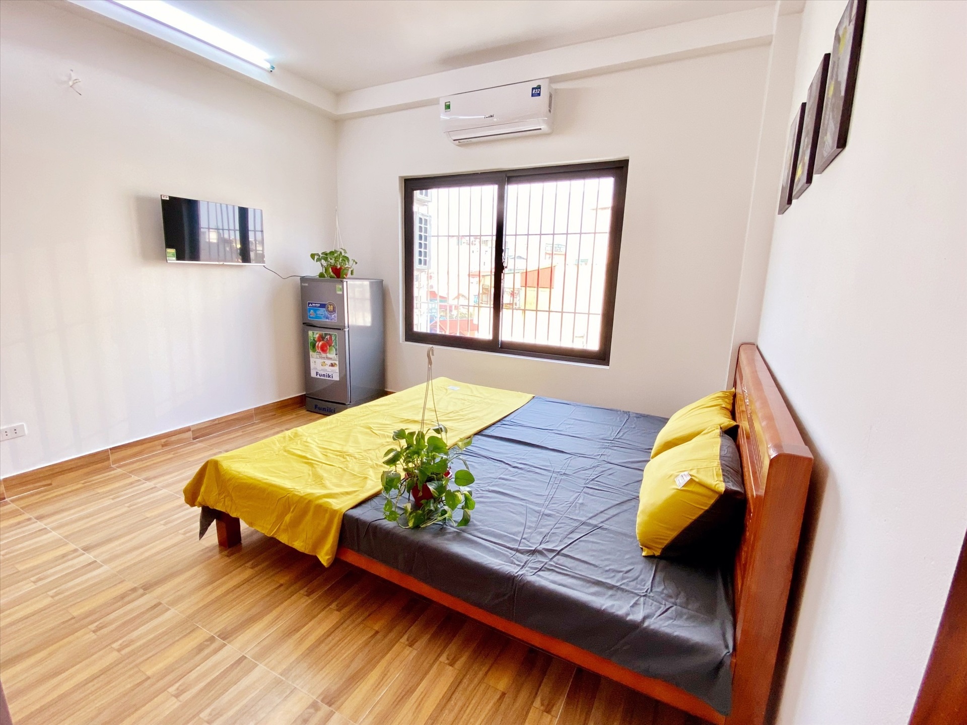 Phòng trọ Studio 28m2 tại Suha Home Khương Đình - Thanh Xuân - Phòng ngủ