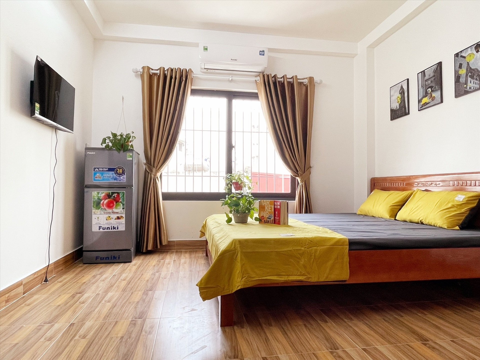 Phòng trọ Studio 28m2 tại Suha Home Khương Đình - Thanh Xuân - Phòng khách