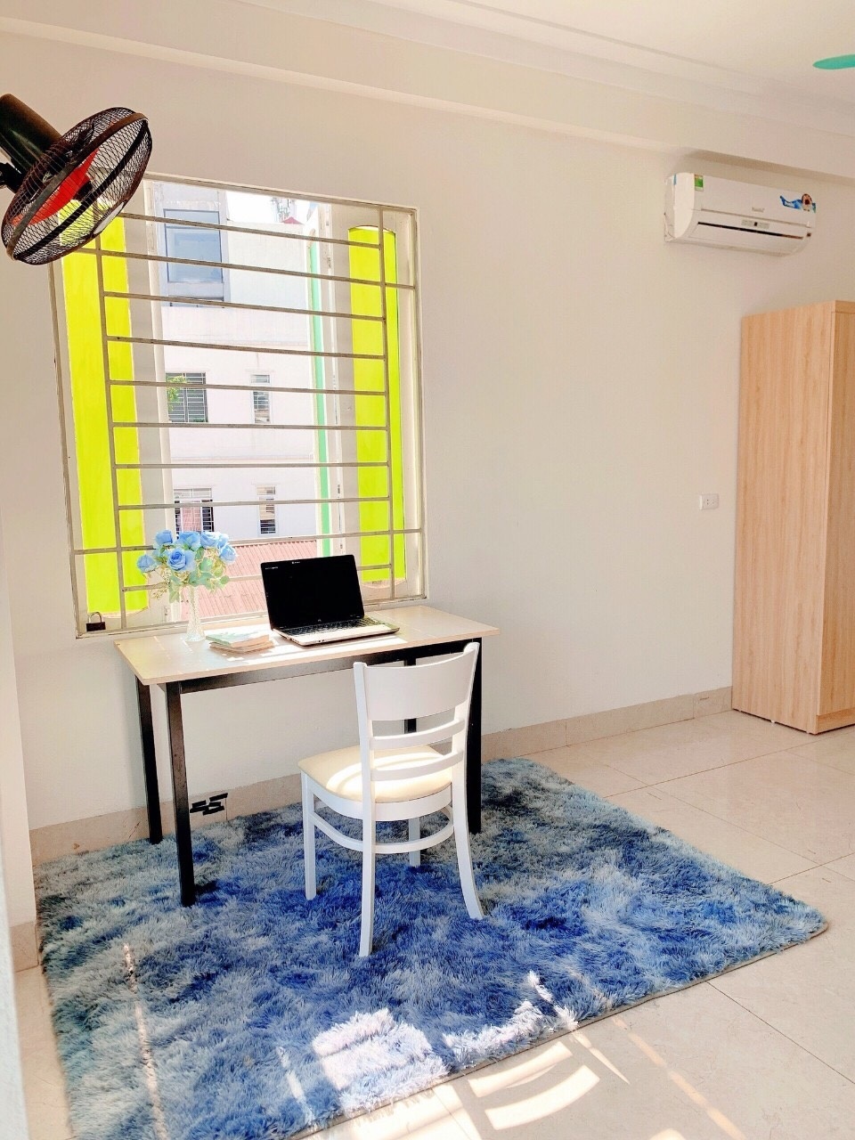Phòng trọ Studio 25m2 tại Happyhomes Yên Hòa - Cầu Giấy - Góc làm việc