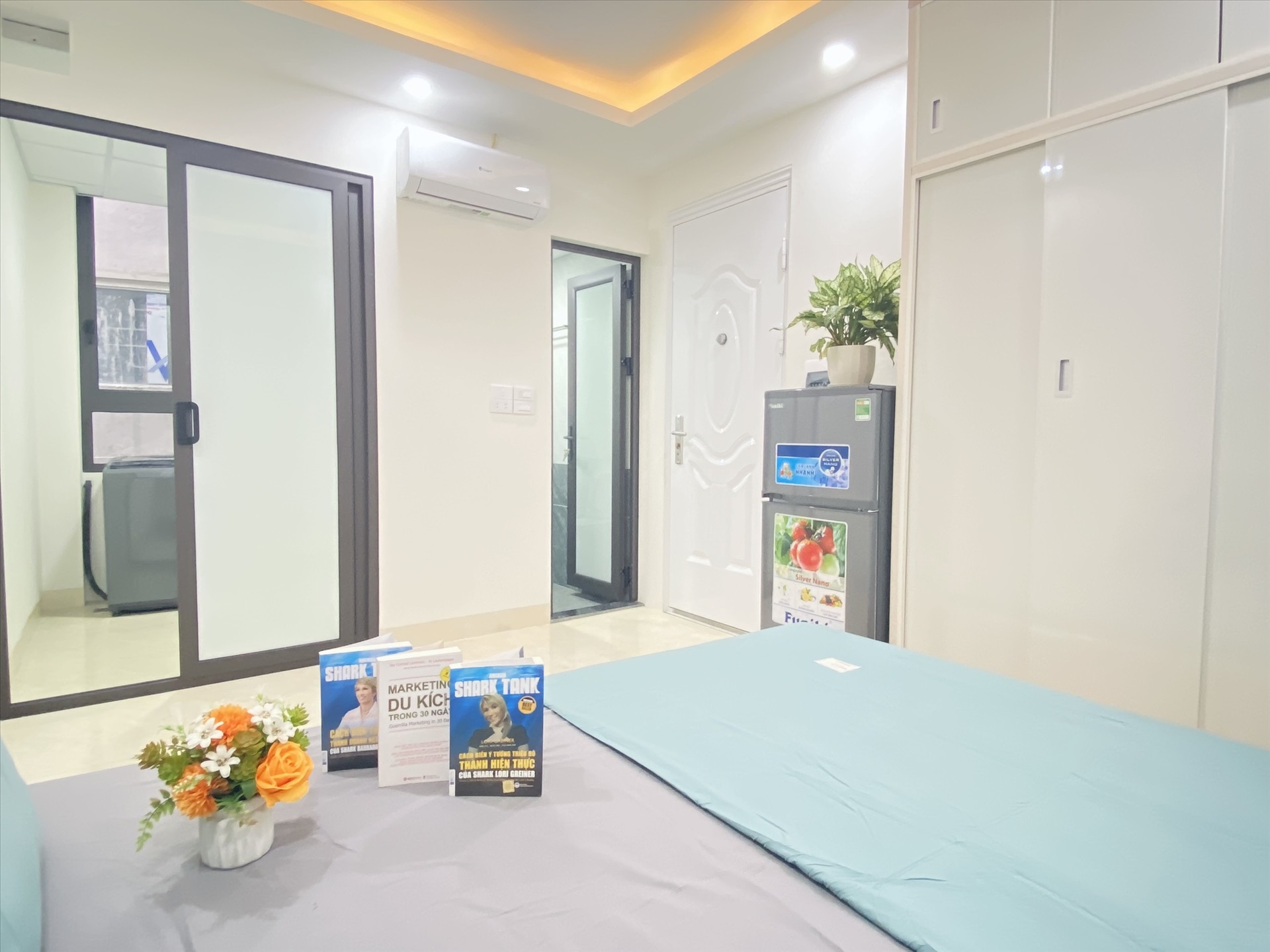 Phòng trọ Studio 22m2 tại Suha Home Chính Kinh - Thanh Xuân - Phòng khách
