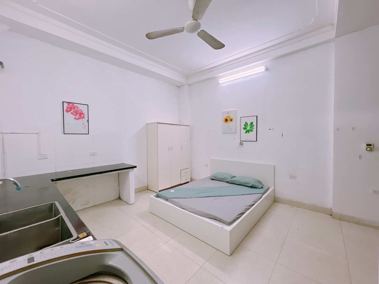 Phòng trọ 1 Phòng ngủ 25m2 tại Happyhomes Phú Diễn - Bắc Từ Liêm - Phòng ngủ