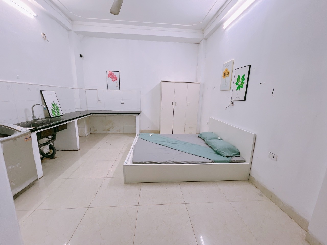 Phòng trọ 1 Phòng ngủ 25m2 tại Happyhomes Phú Diễn - Bắc Từ Liêm - Phòng ngủ