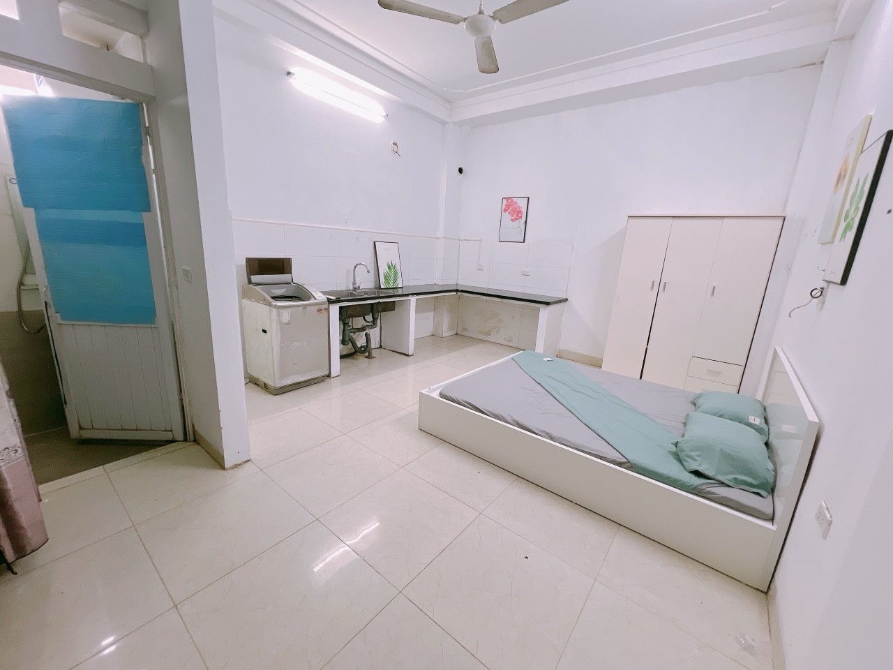 Phòng trọ 1 Phòng ngủ 25m2 tại Happyhomes Phú Diễn - Bắc Từ Liêm - Phòng ngủ