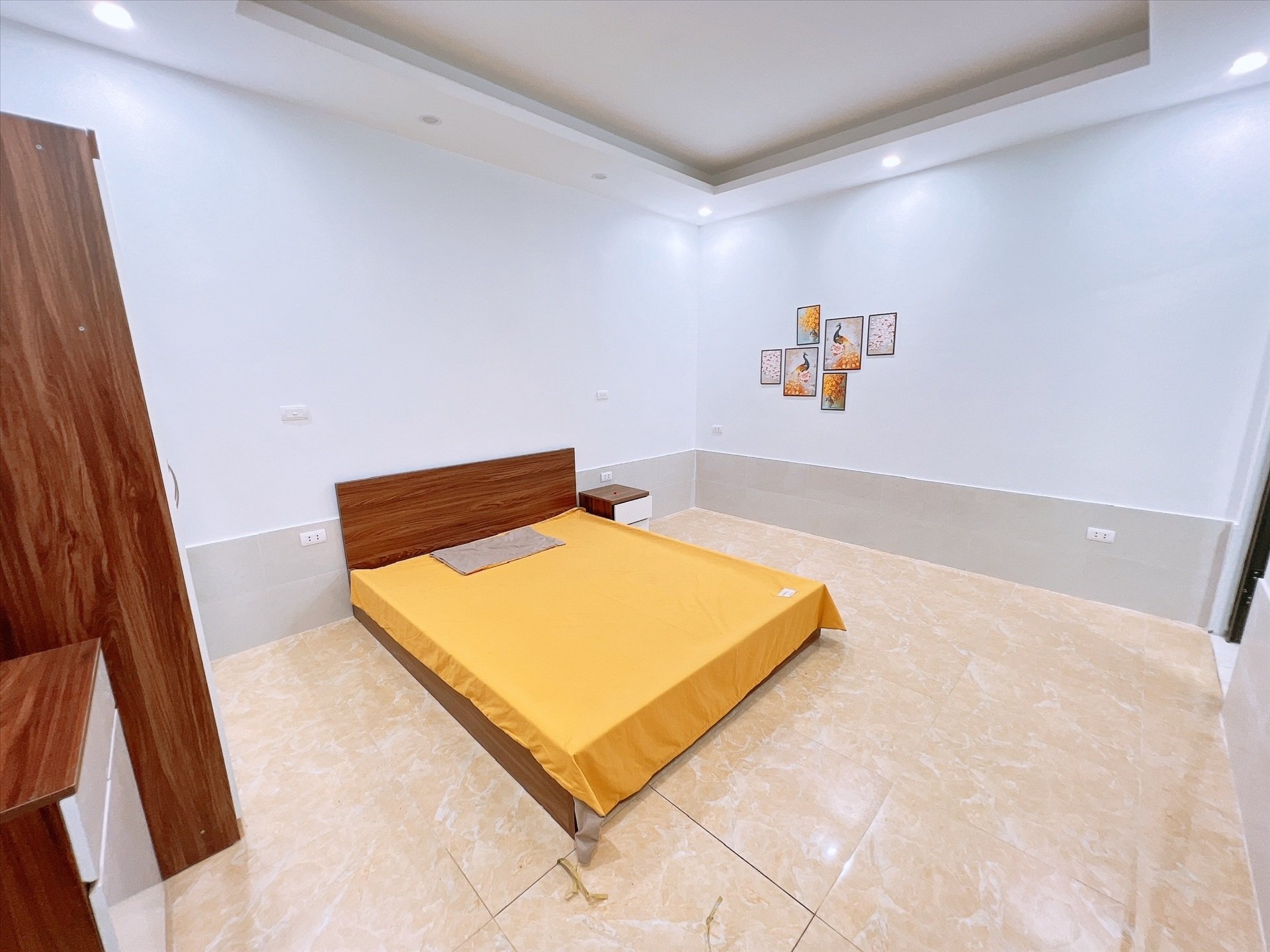 Phòng trọ Studio 25m2 tại Happyhomes 1 Lạc Long Quân - Tây Hồ - Phòng ngủ