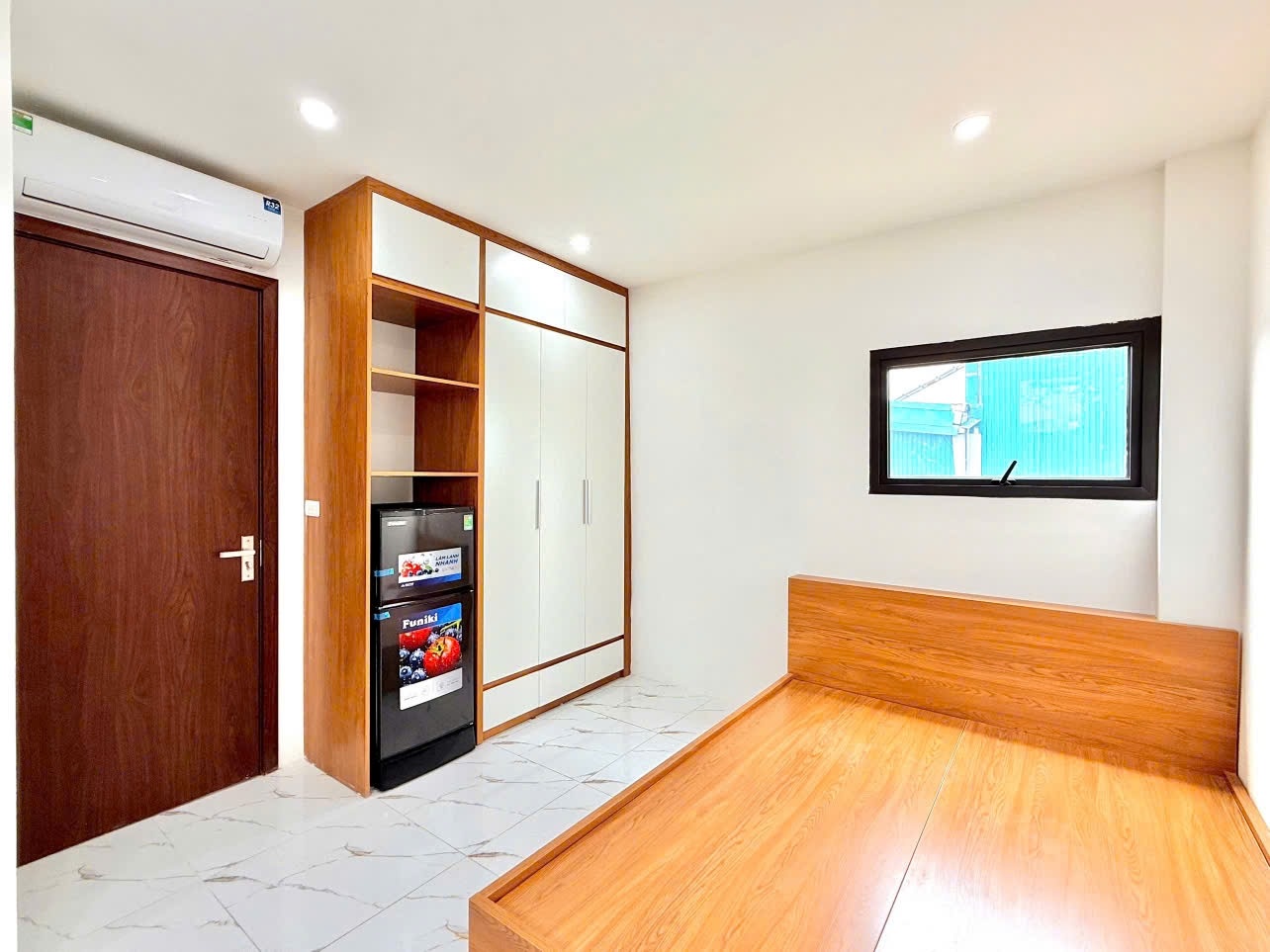 Phòng trọ Studio 28m2 tại 4PS Housing Giáp Bát - Hoàng Mai - Phòng ngủ
