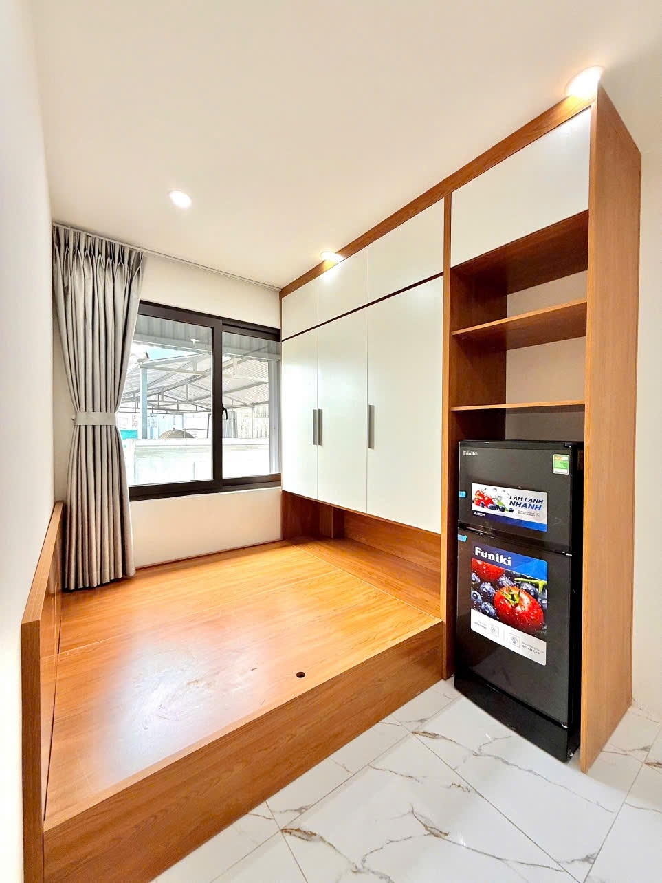 Phòng trọ Studio 25m2 tại 4PS Housing Giáp Bát - Hoàng Mai - Phòng ngủ