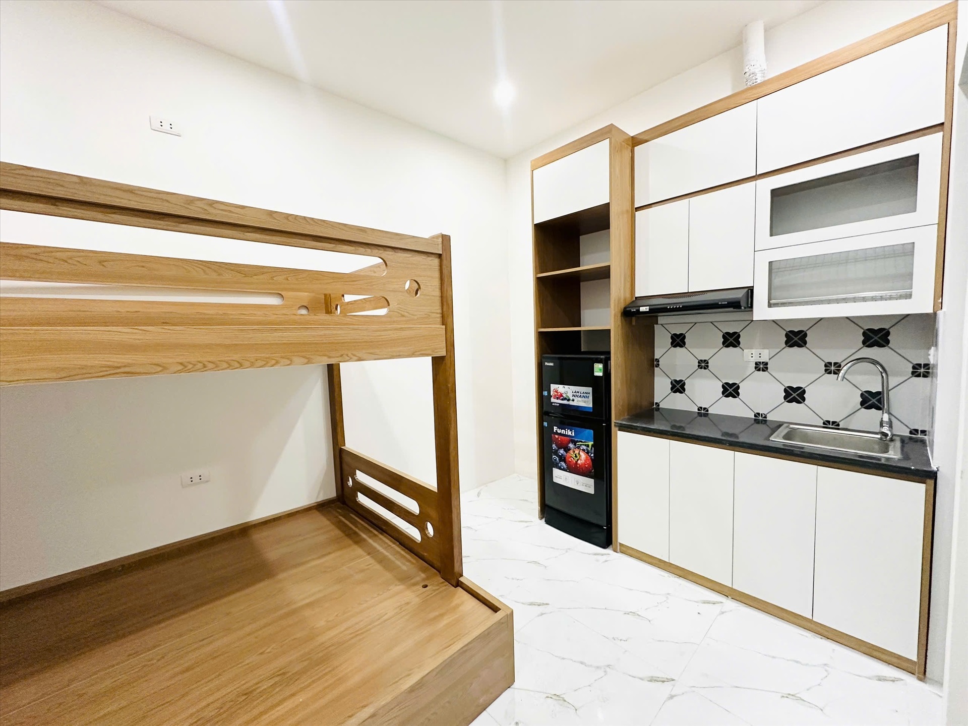 Phòng trọ Studio 25m2 tại 4PS Housing Giáp Bát - Hoàng Mai - Phòng ngủ