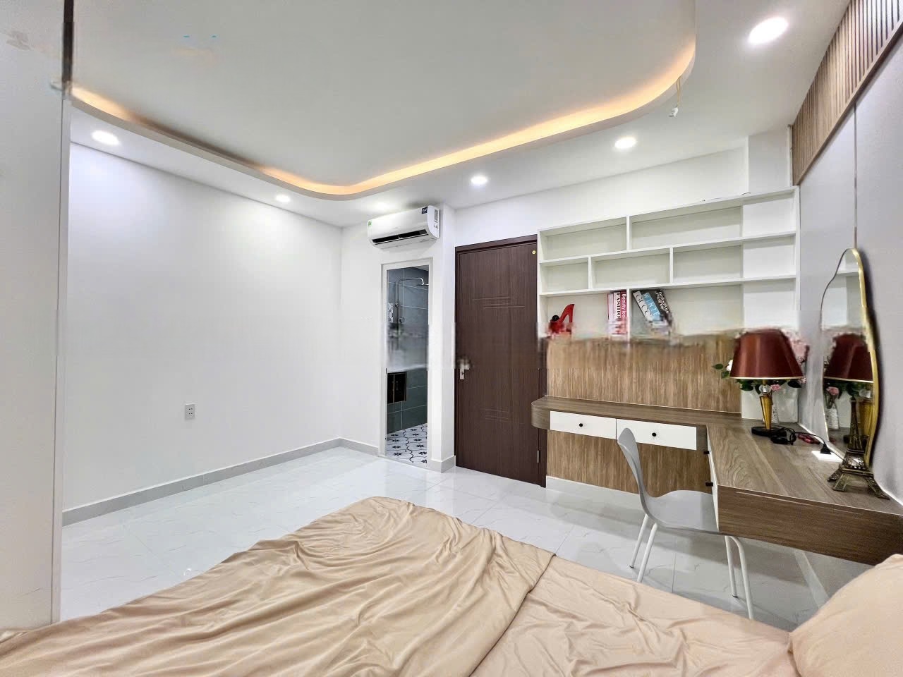 Phòng trọ Studio 25m2 tại NH Apartment Đường số 2 - Gò Vấp - Phòng khách