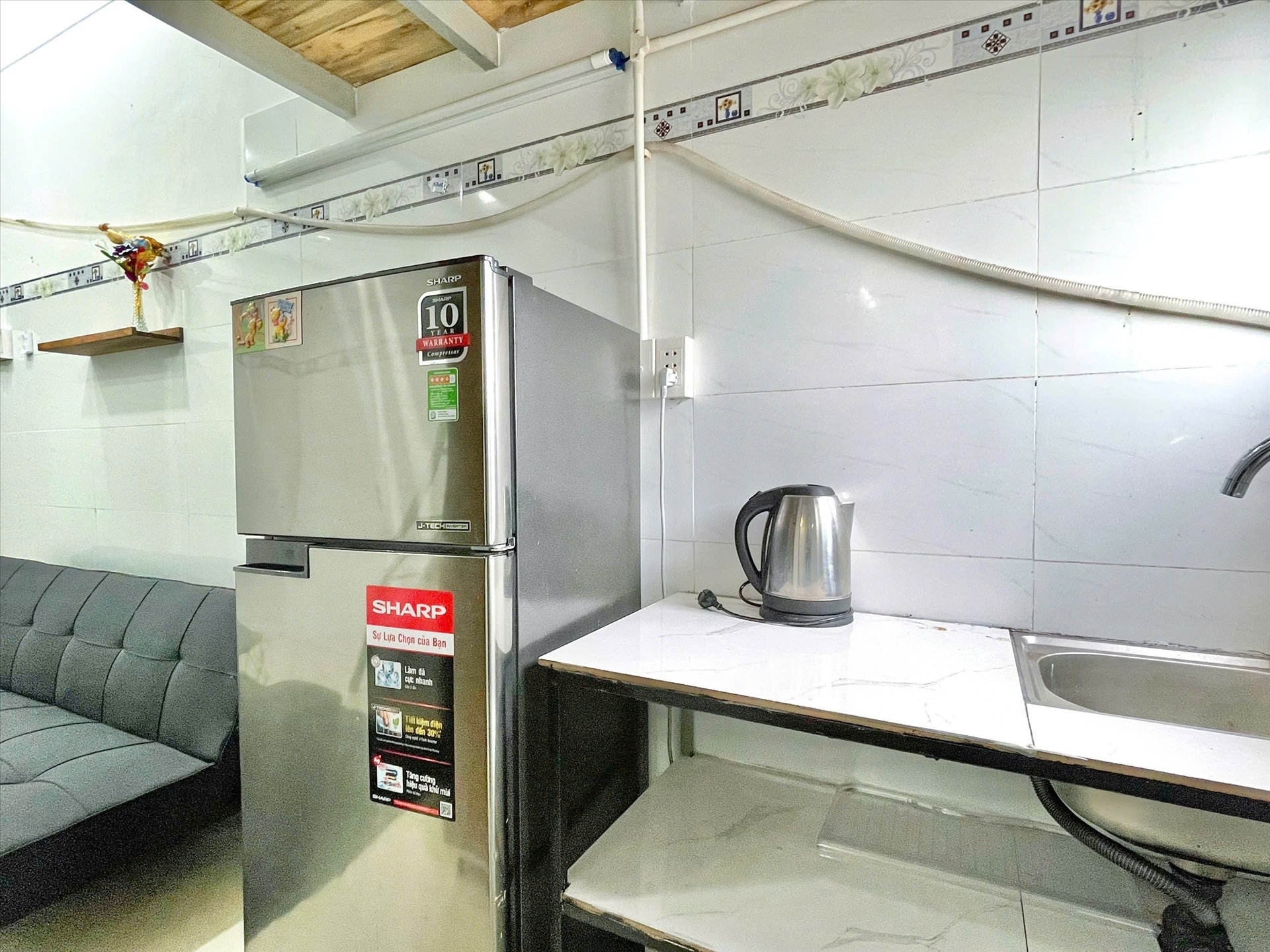 Phòng trọ Duplex 25m2 tại AT House Hà Huy Giáp - Quận 12 - Phòng bếp