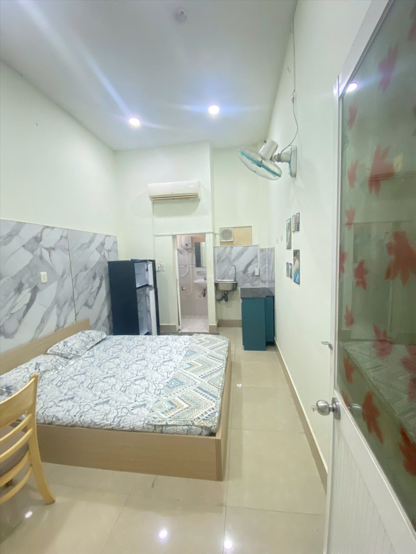Phòng trọ Studio 18m2 tại HP Home Bạch Đằng - Tân Bình - Phòng ngủ