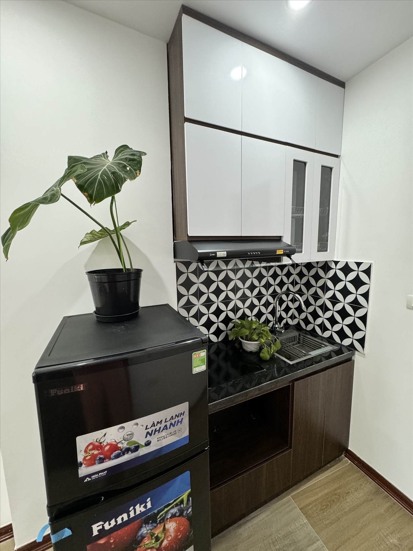 Phòng trọ Studio 22m2 tại HY Home Lạc Long Quân - Tây Hồ - Phòng ngủ