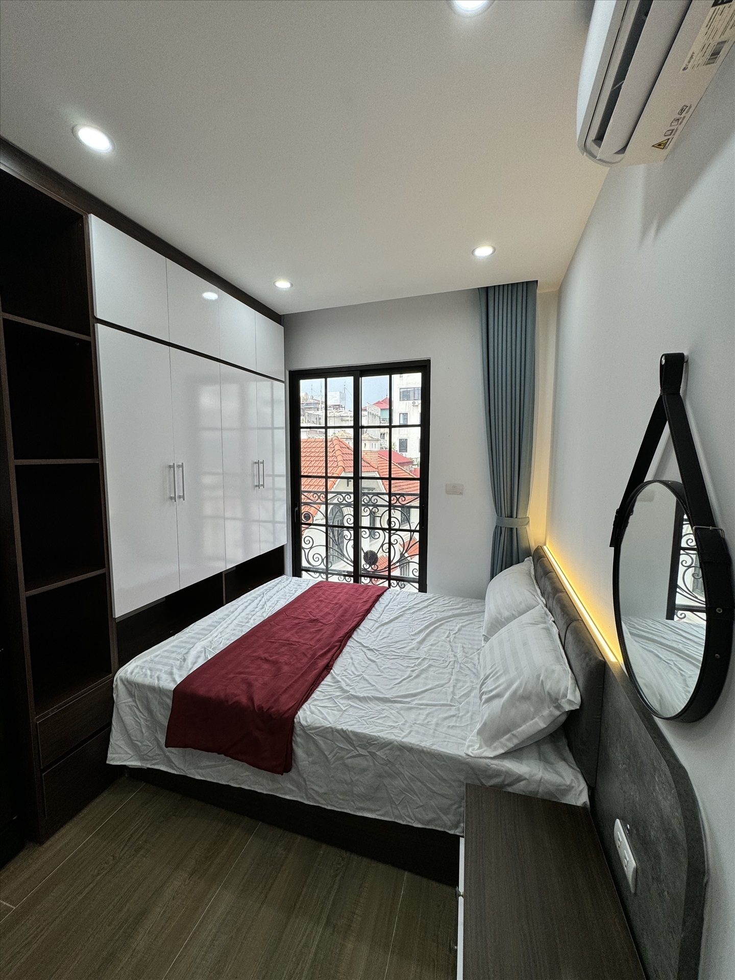 Phòng trọ Studio 20m2 tại HY Home 1 Lạc Long Quân - Tây Hồ - Phòng ngủ