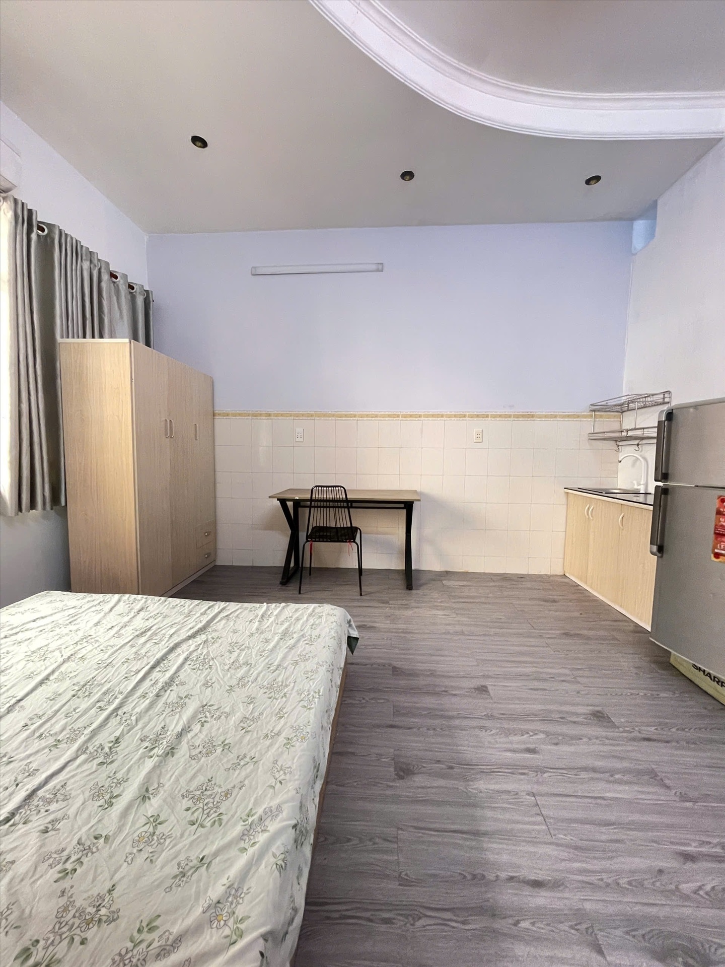Phòng trọ Studio 30m2 tại TN House Cửu Long - Tân Bình - Phòng ngủ
