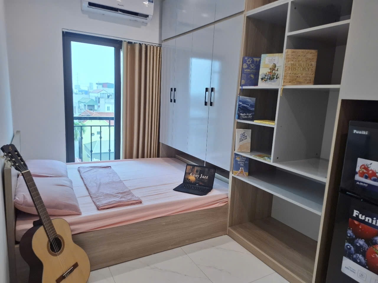 Phòng trọ Studio 22m2 tại HT Home An Dương Vương - Bắc Từ Liêm - Phòng ngủ