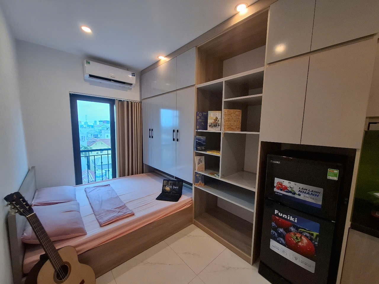 Phòng trọ Studio 22m2 tại HT Home An Dương Vương - Bắc Từ Liêm - Phòng ngủ