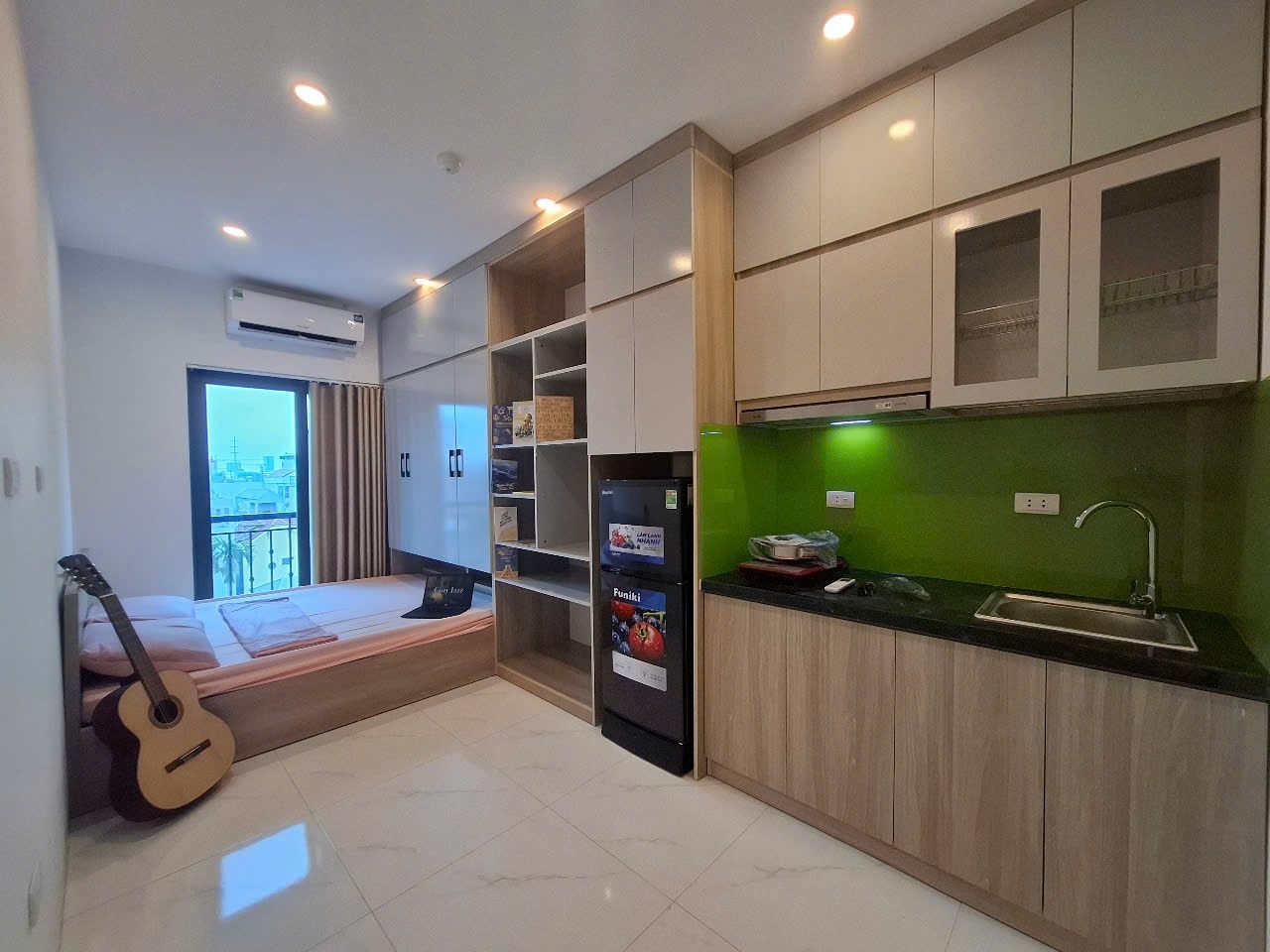 Phòng trọ Studio 22m2 tại HT Home An Dương Vương - Bắc Từ Liêm - Phòng khách