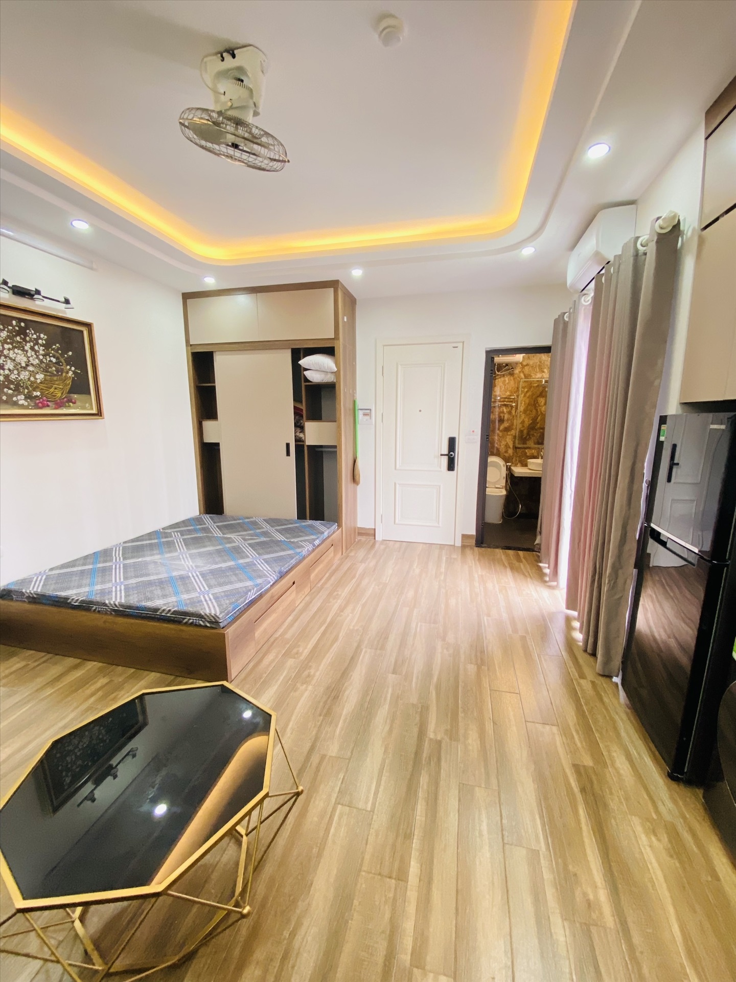 Phòng trọ Studio 28m2 tại Airstay Cự Lộc - Thanh Xuân - Phòng ngủ