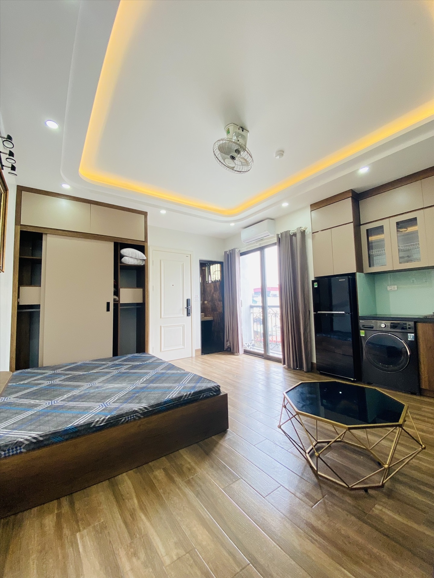Phòng trọ Studio 28m2 tại Airstay Cự Lộc - Thanh Xuân - Phòng ngủ