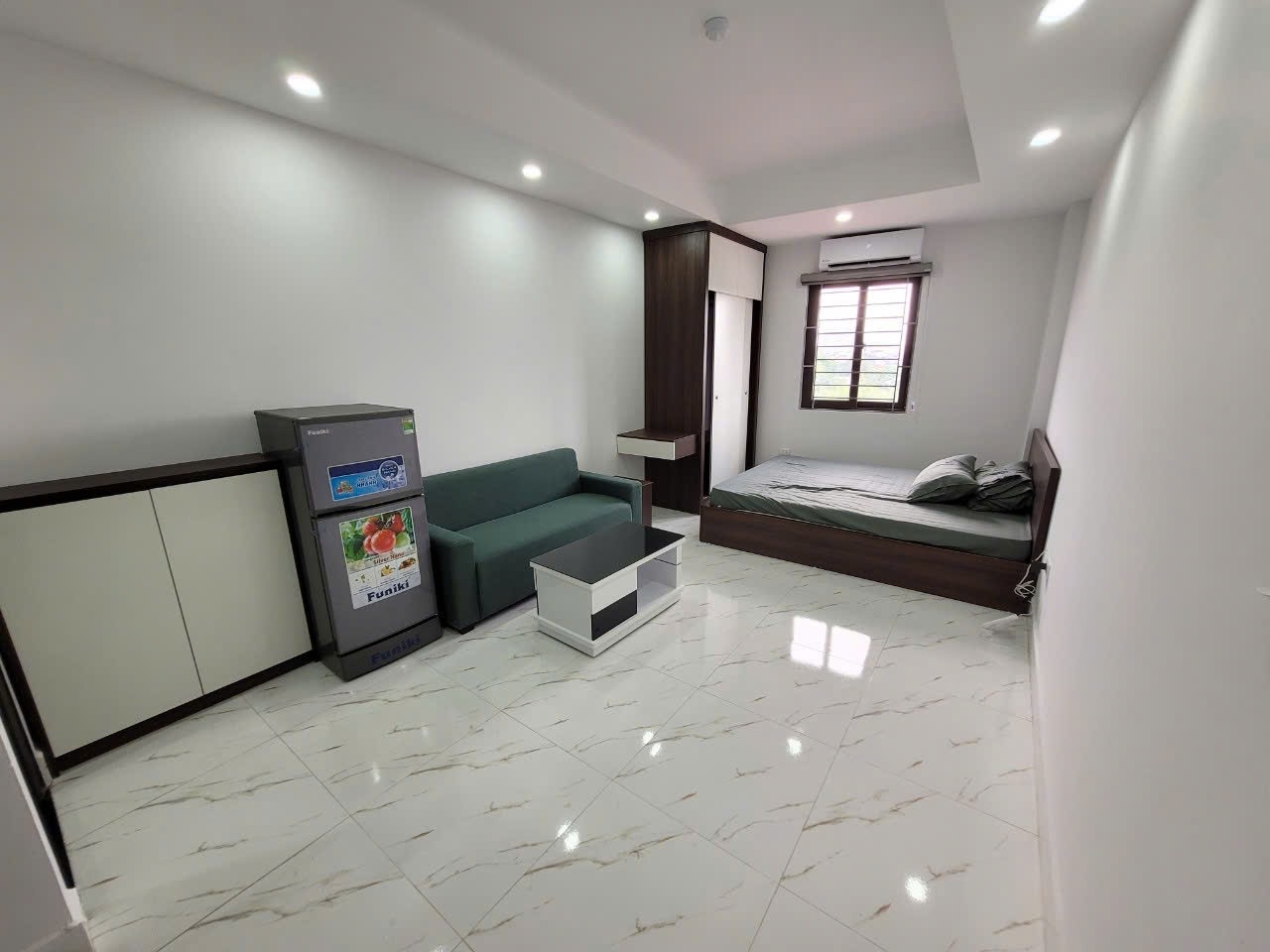 Phòng trọ Studio 25m2 tại BN Home Kim Mã - Ba Đình - Phòng ngủ