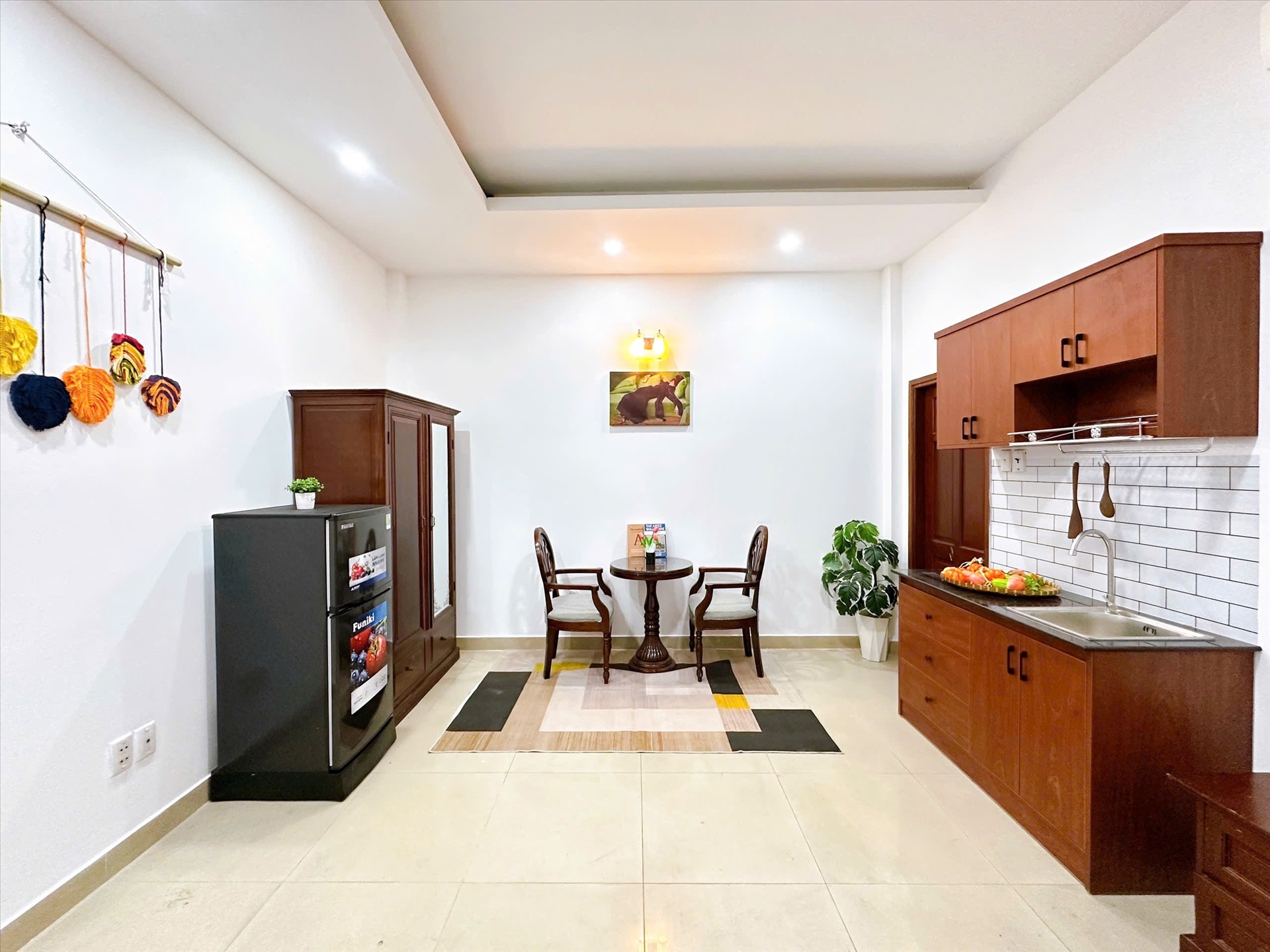 Phòng trọ Studio 25m2 tại Central House Thành Thái - Quận 10 - Phòng khách