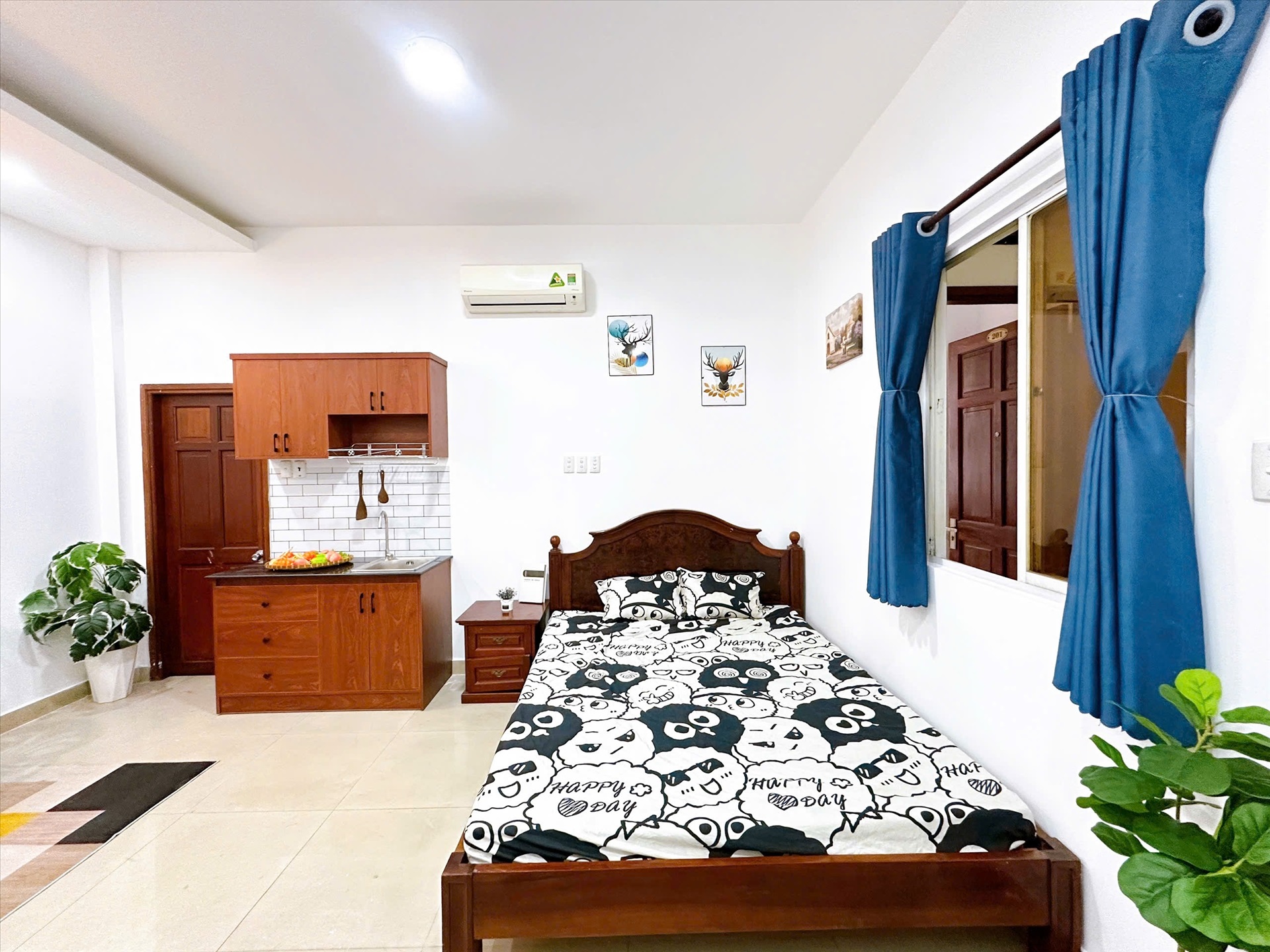 Phòng trọ Studio 25m2 tại Central House Thành Thái - Quận 10 - Phòng ngủ