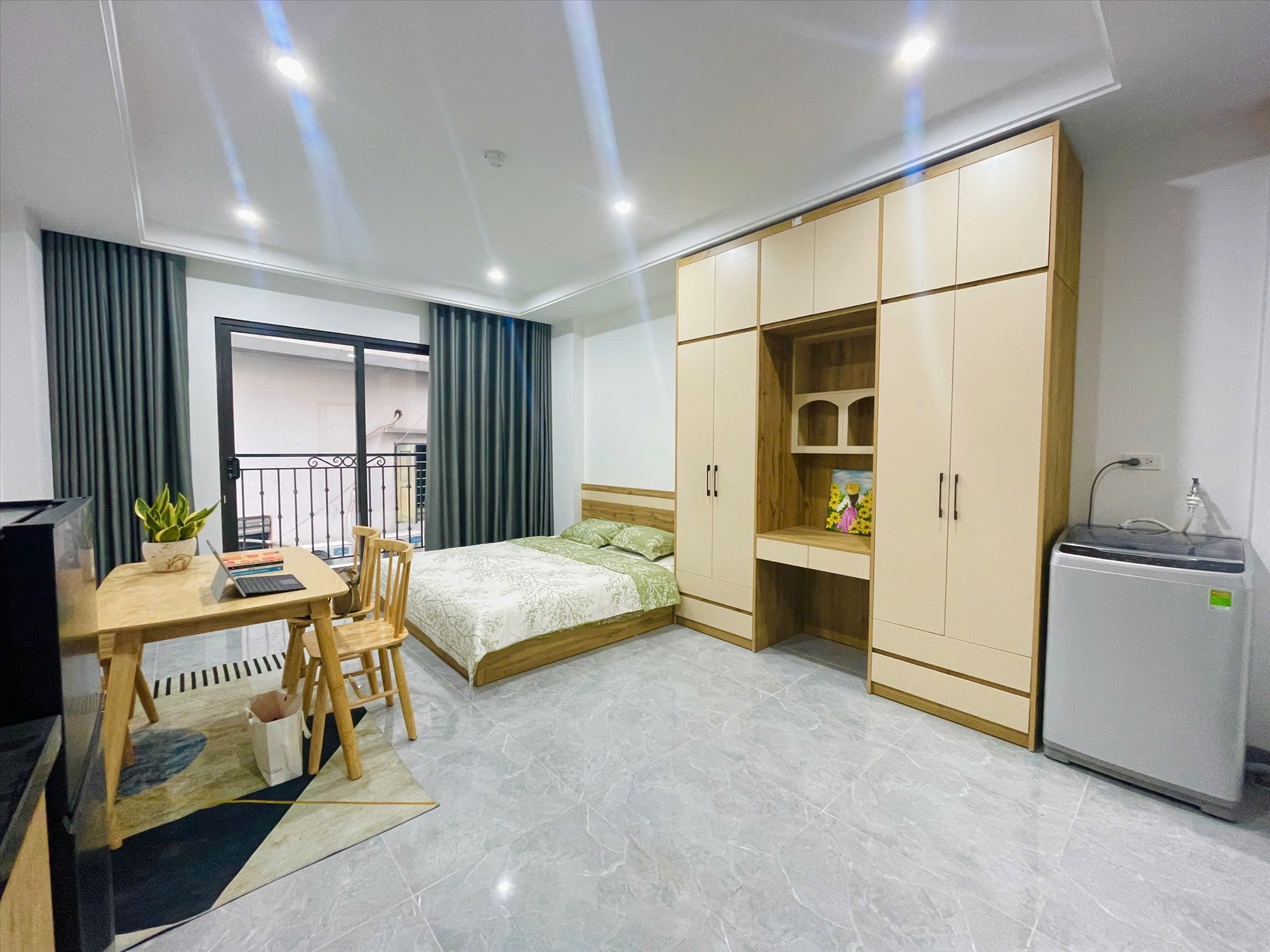 Phòng trọ Studio 33m2 tại KC Land Trung Kính - Cầu Giấy - Phòng ngủ