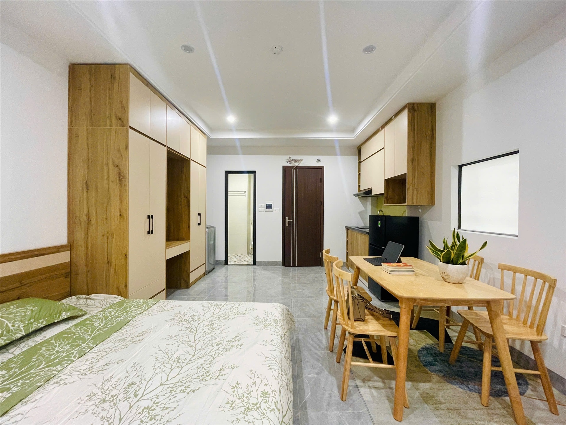 Phòng trọ Studio 33m2 tại KC Land Trung Kính - Cầu Giấy - Phòng ngủ
