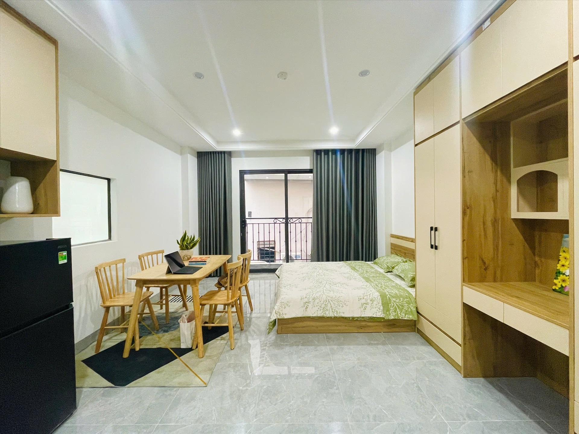 Phòng trọ Studio 33m2 tại KC Land Trung Kính - Cầu Giấy - Phòng ngủ