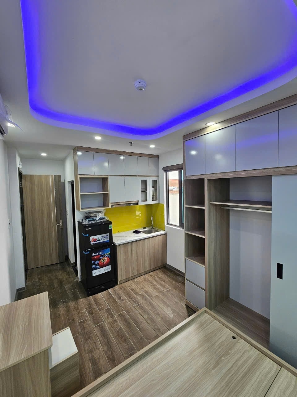 Phòng trọ Studio 22m2 tại HT Home Âu Cơ - Tây Hồ - Phòng khách