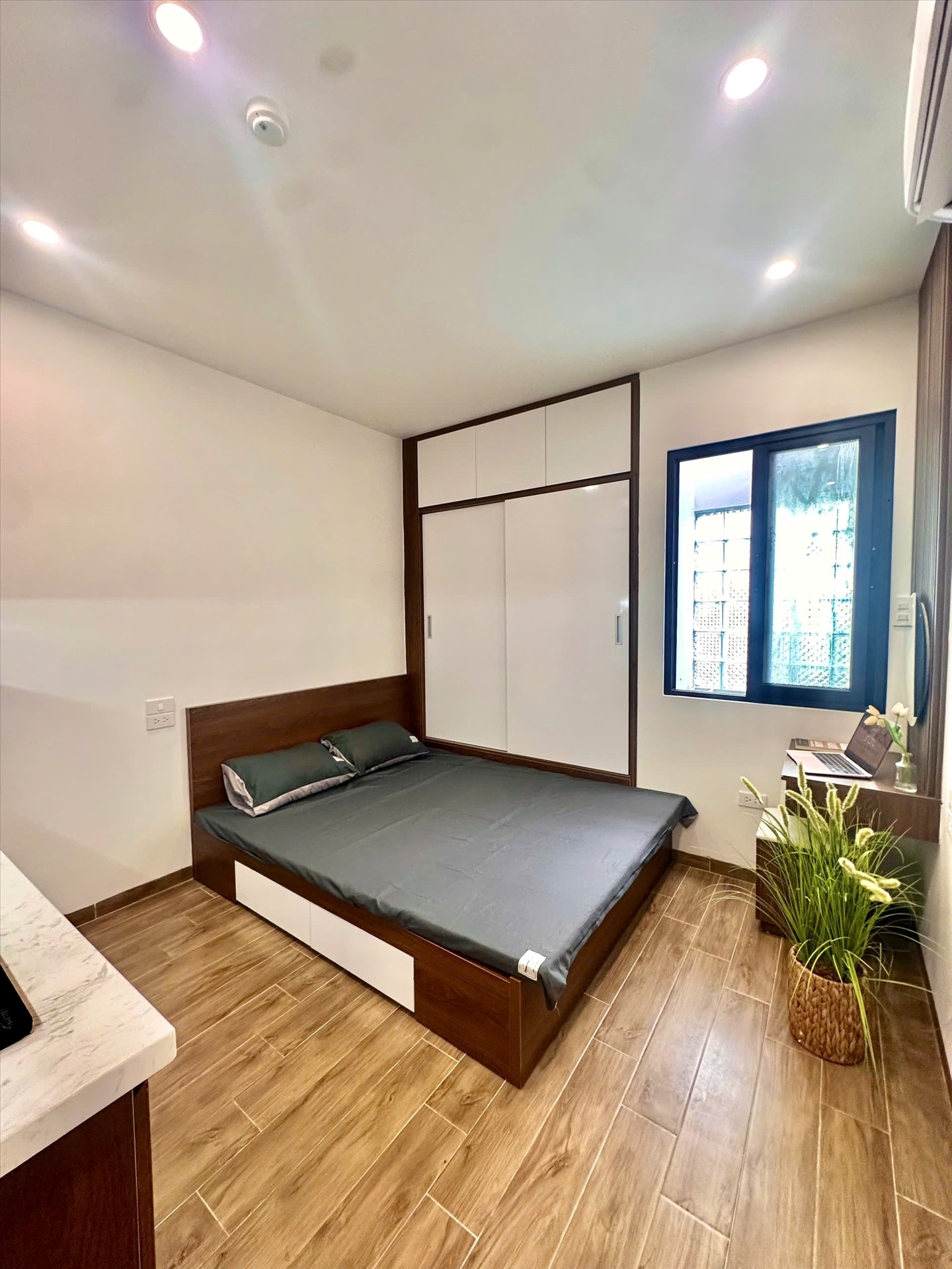 Phòng trọ Studio 22m2 tại DreamHouse Hoàng Hoa Thám - Ba Đình - Phòng ngủ