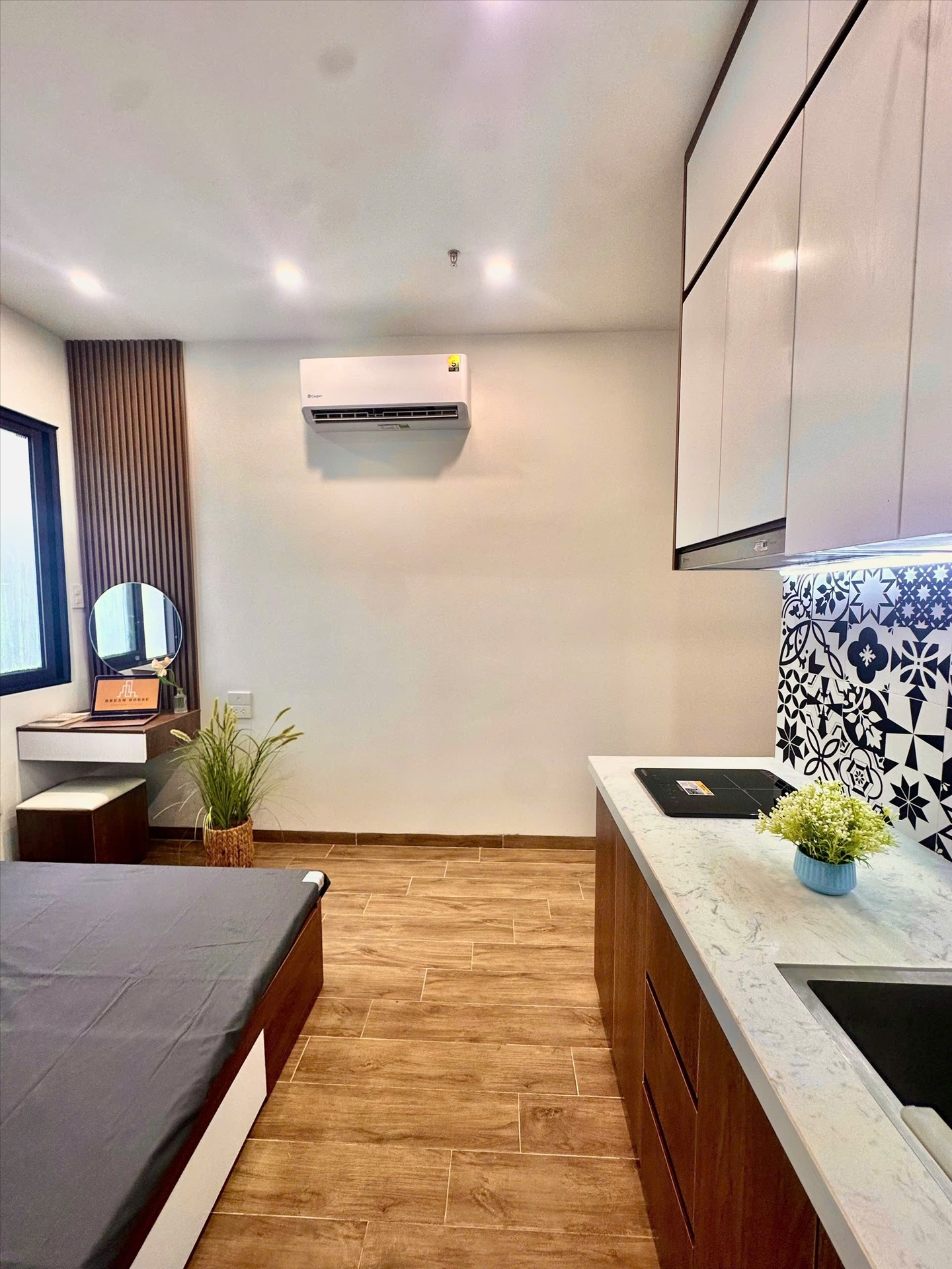 Phòng trọ Studio 22m2 tại DreamHouse Hoàng Hoa Thám - Ba Đình - Phòng bếp