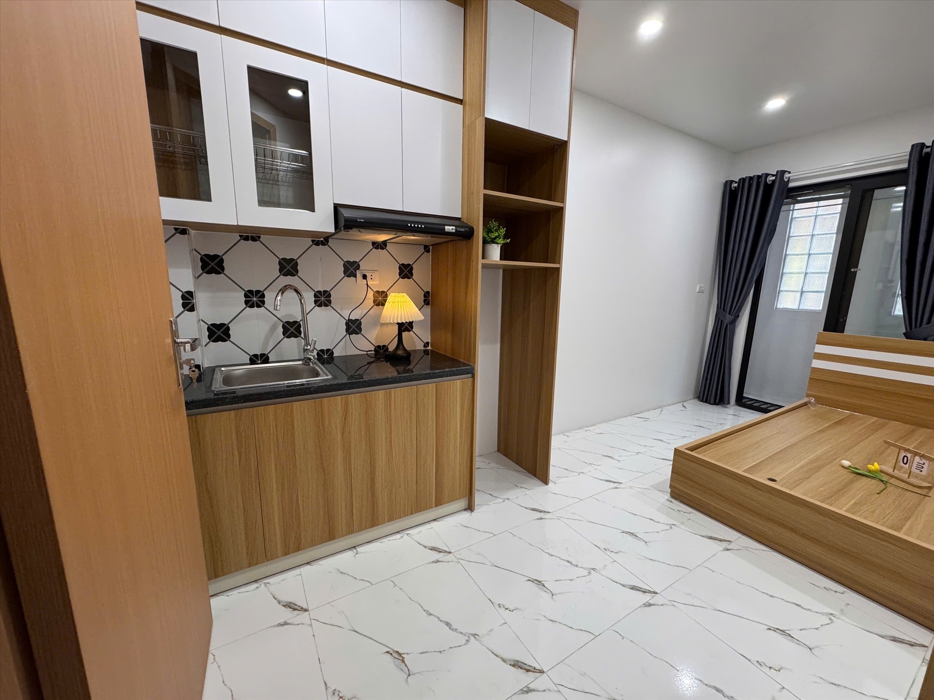 Phòng trọ Studio 25m2 tại 4PS Housing 1 Pháo Đài Láng - Đống Đa - Phòng bếp