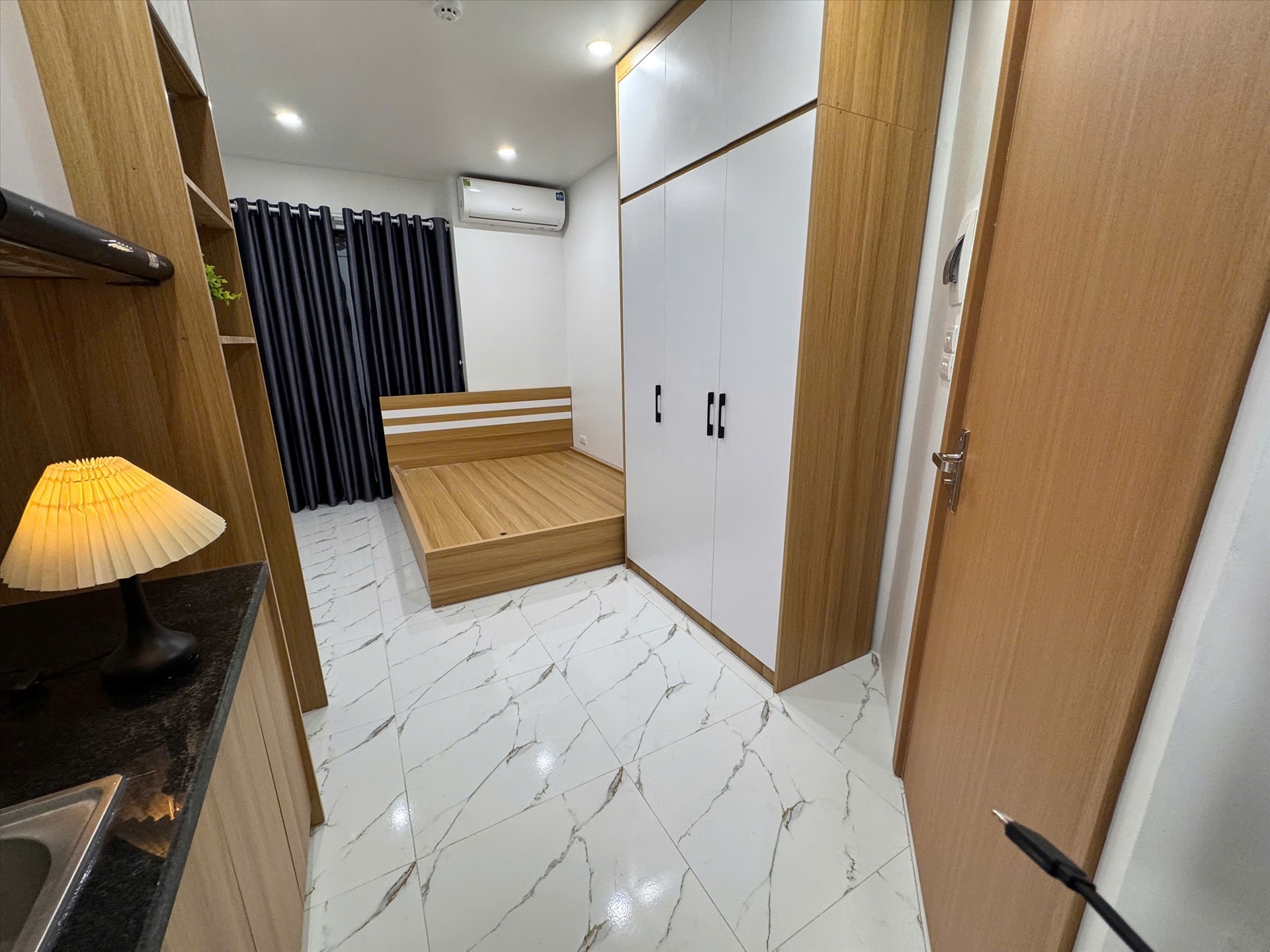 Phòng trọ Studio 25m2 tại 4PS Housing 1 Pháo Đài Láng - Đống Đa - Phòng ngủ