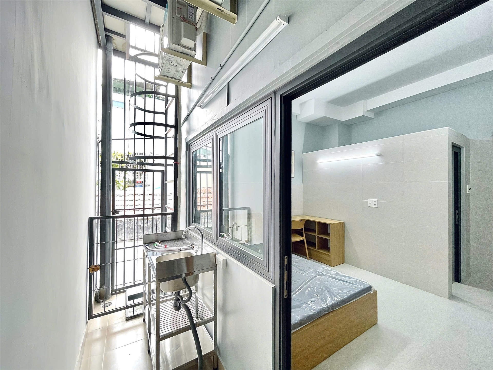 Phòng trọ Studio 25m2 tại AH Home Bạch Đằng - Tân Bình - Phòng bếp