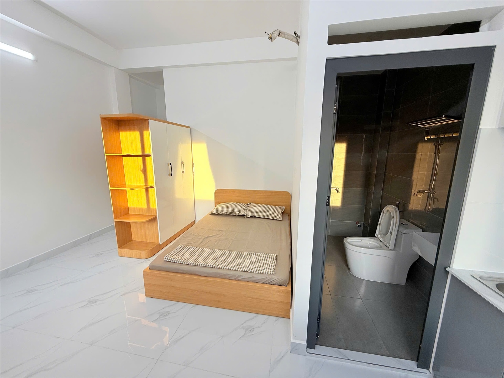 Phòng trọ Studio 25m2 tại TG Home Tân Thuận Tây - Quận 7 - Phòng khách