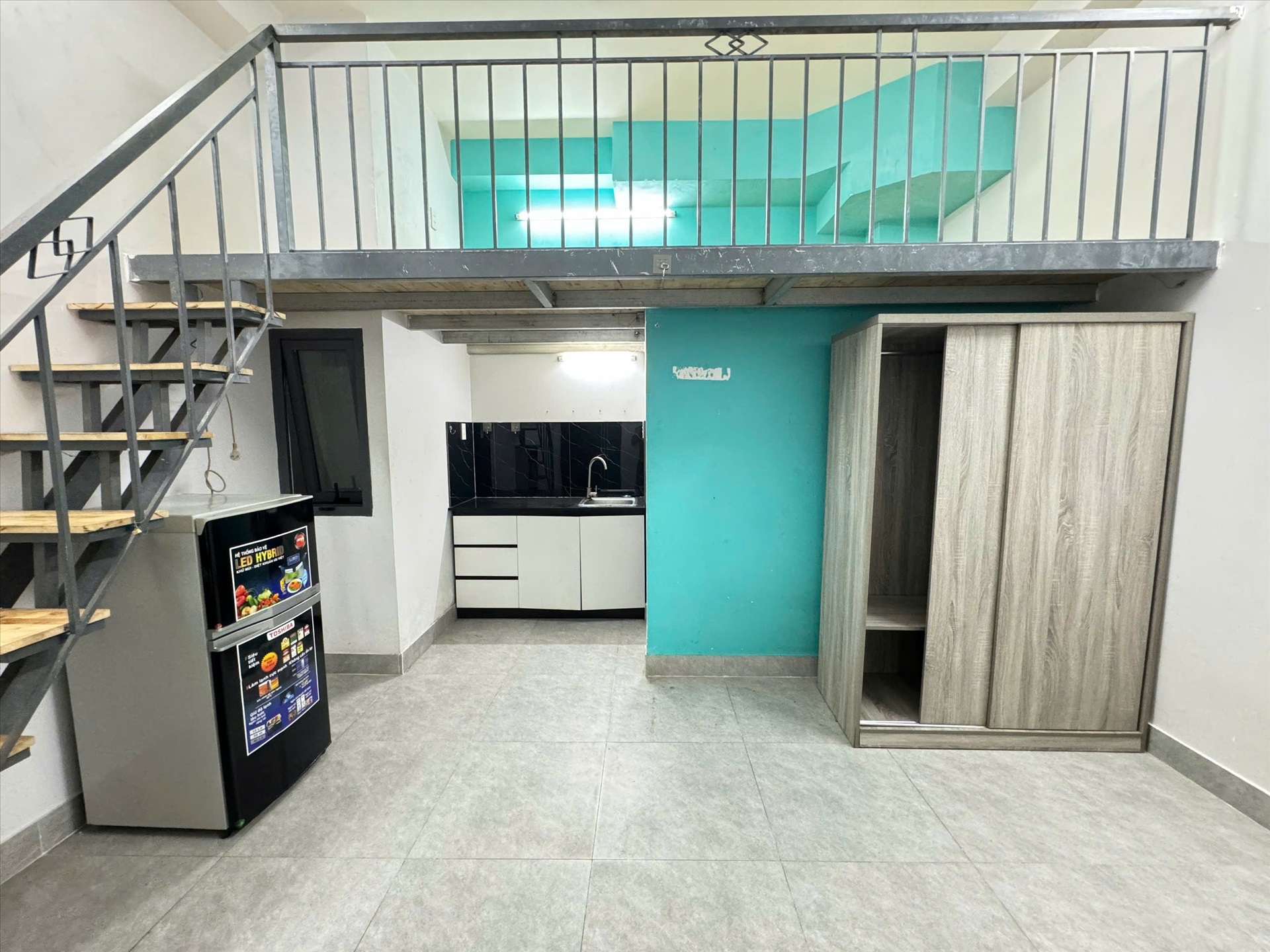 Phòng trọ Duplex 25m2 tại ACHome Tân Hương - Tân Phú - Phòng khách