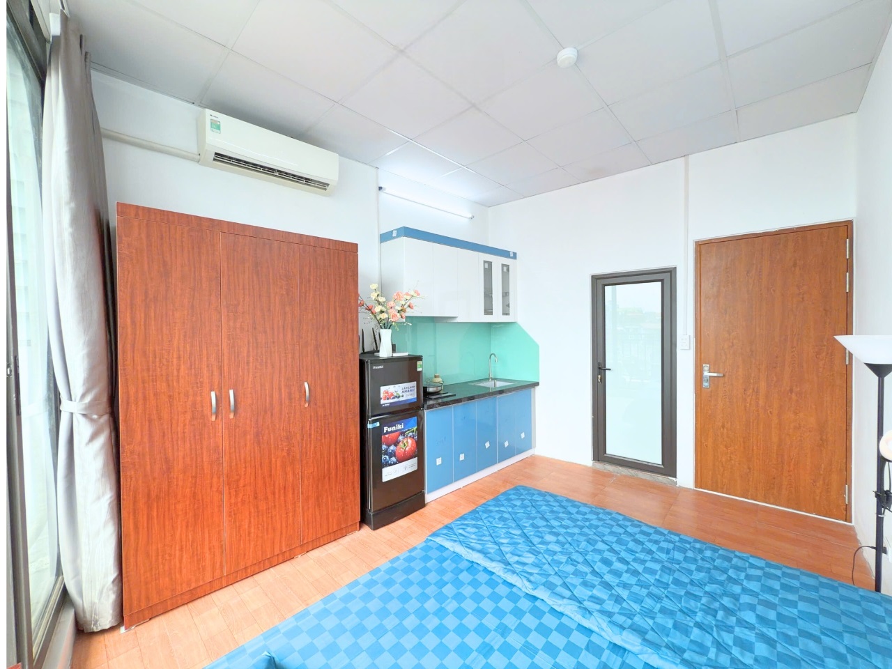 Phòng trọ Studio 35m2 tại Salahomes Hồng Mai - Hai Bà Trưng - Phòng ngủ