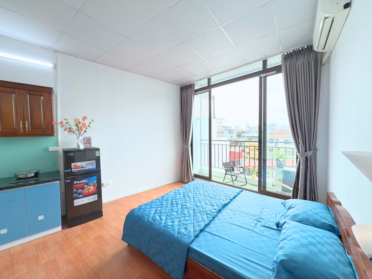 Phòng trọ Studio 35m2 tại Salahomes Hồng Mai - Hai Bà Trưng - Phòng ngủ