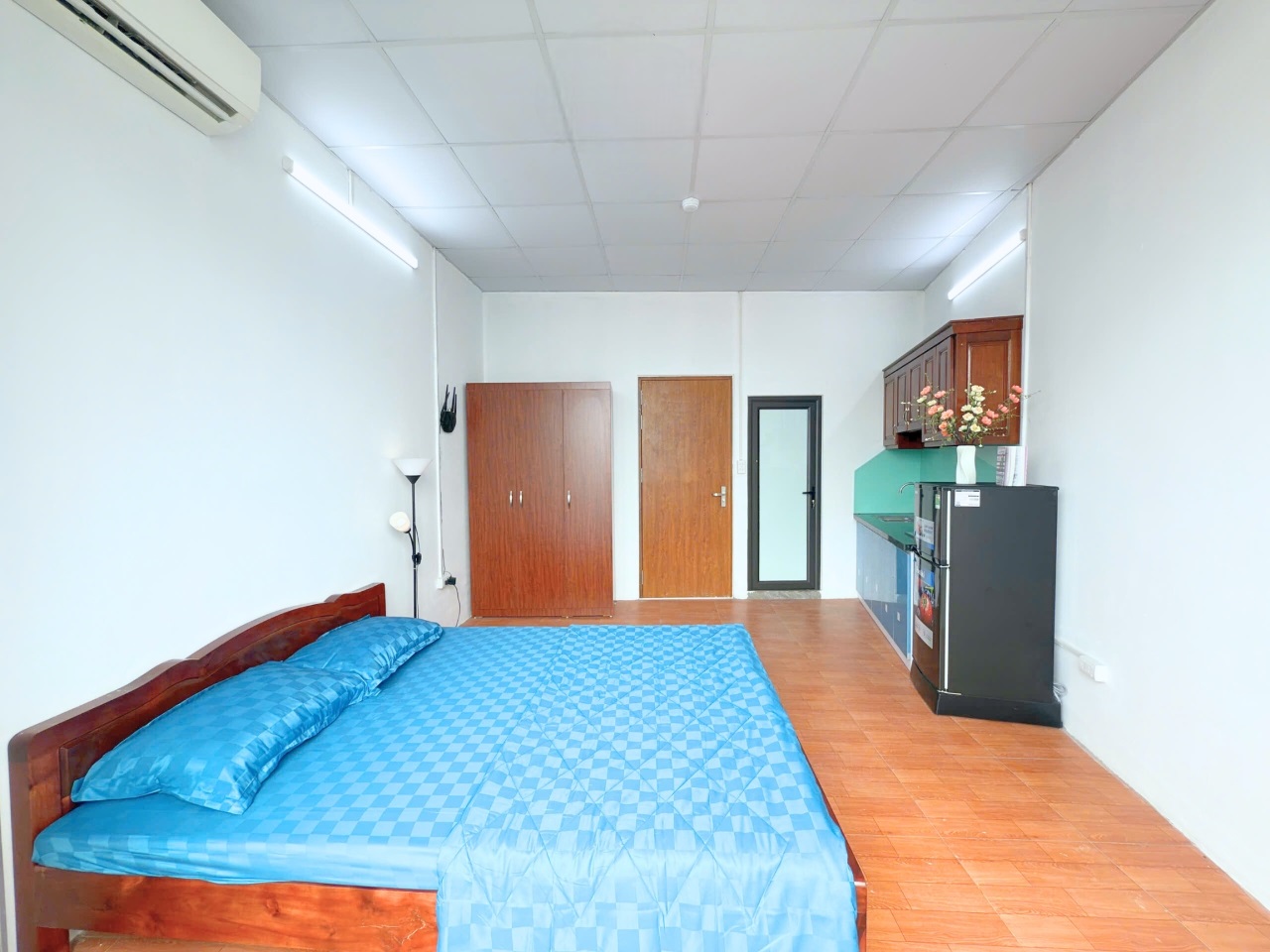 Phòng trọ Studio 35m2 tại Salahomes Hồng Mai - Hai Bà Trưng - Phòng ngủ