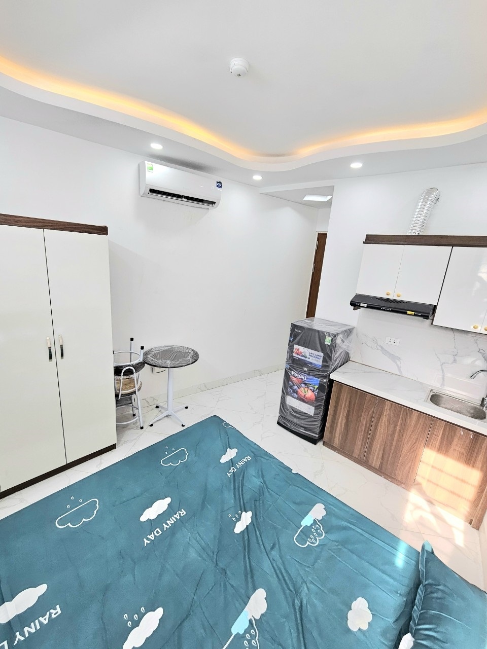 Phòng trọ Studio 25m2 tại MQ House Tây Sơn 2 - Đống Đa - Phòng ngủ