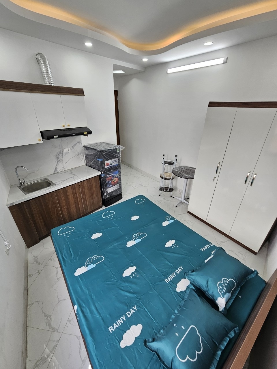 Phòng trọ Studio 25m2 tại MQ House Tây Sơn 2 - Đống Đa - Phòng ngủ