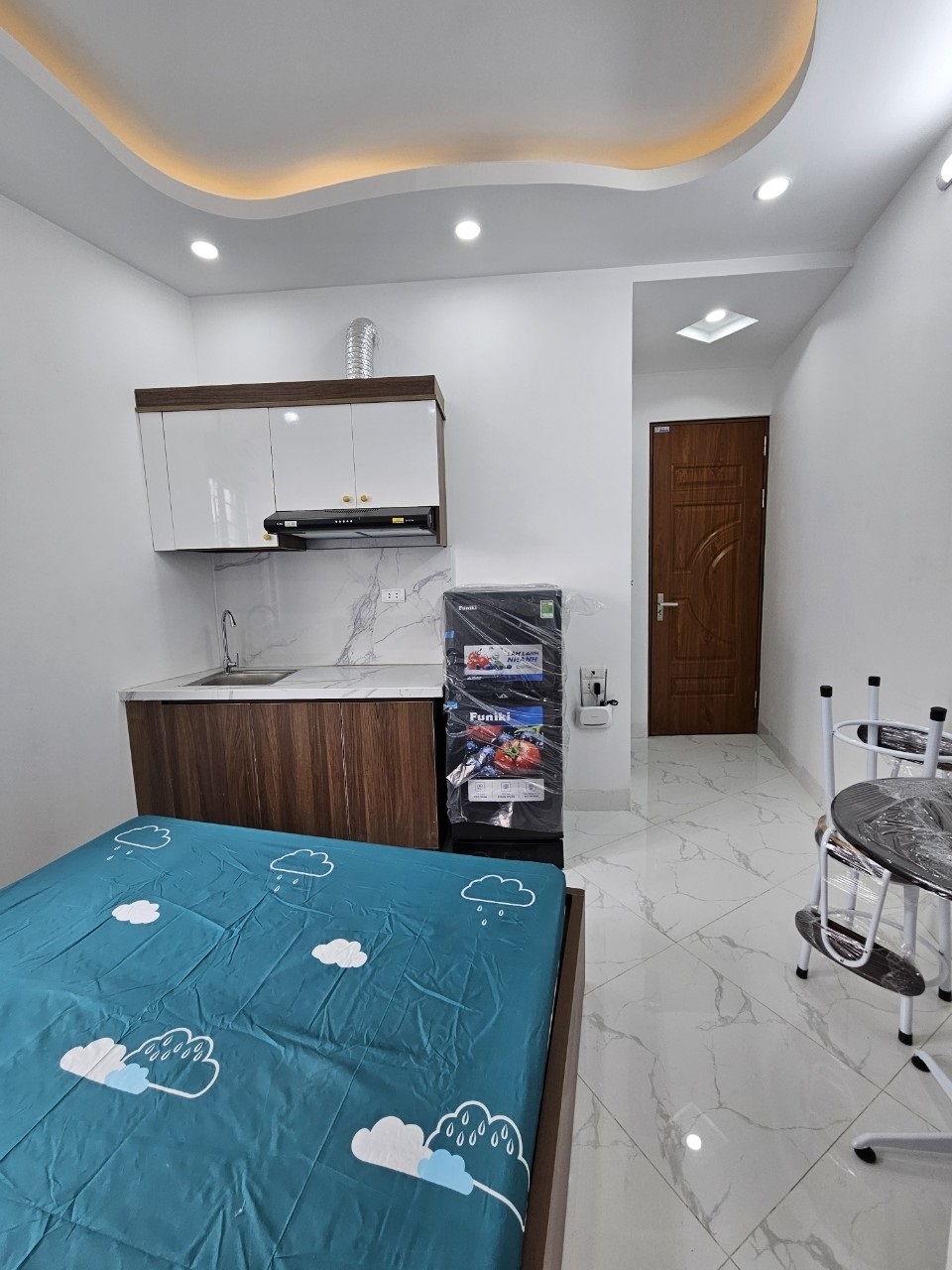 Phòng trọ Studio 25m2 tại MQ House Tây Sơn 2 - Đống Đa - Phòng ngủ