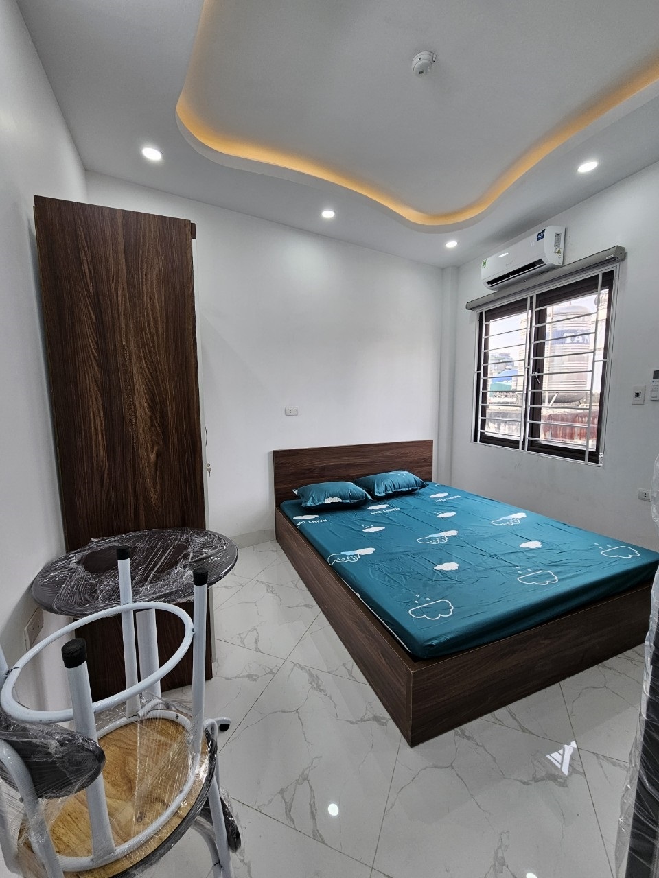 Phòng trọ Studio 25m2 tại MQ House Tây Sơn 2 - Đống Đa - Phòng ngủ