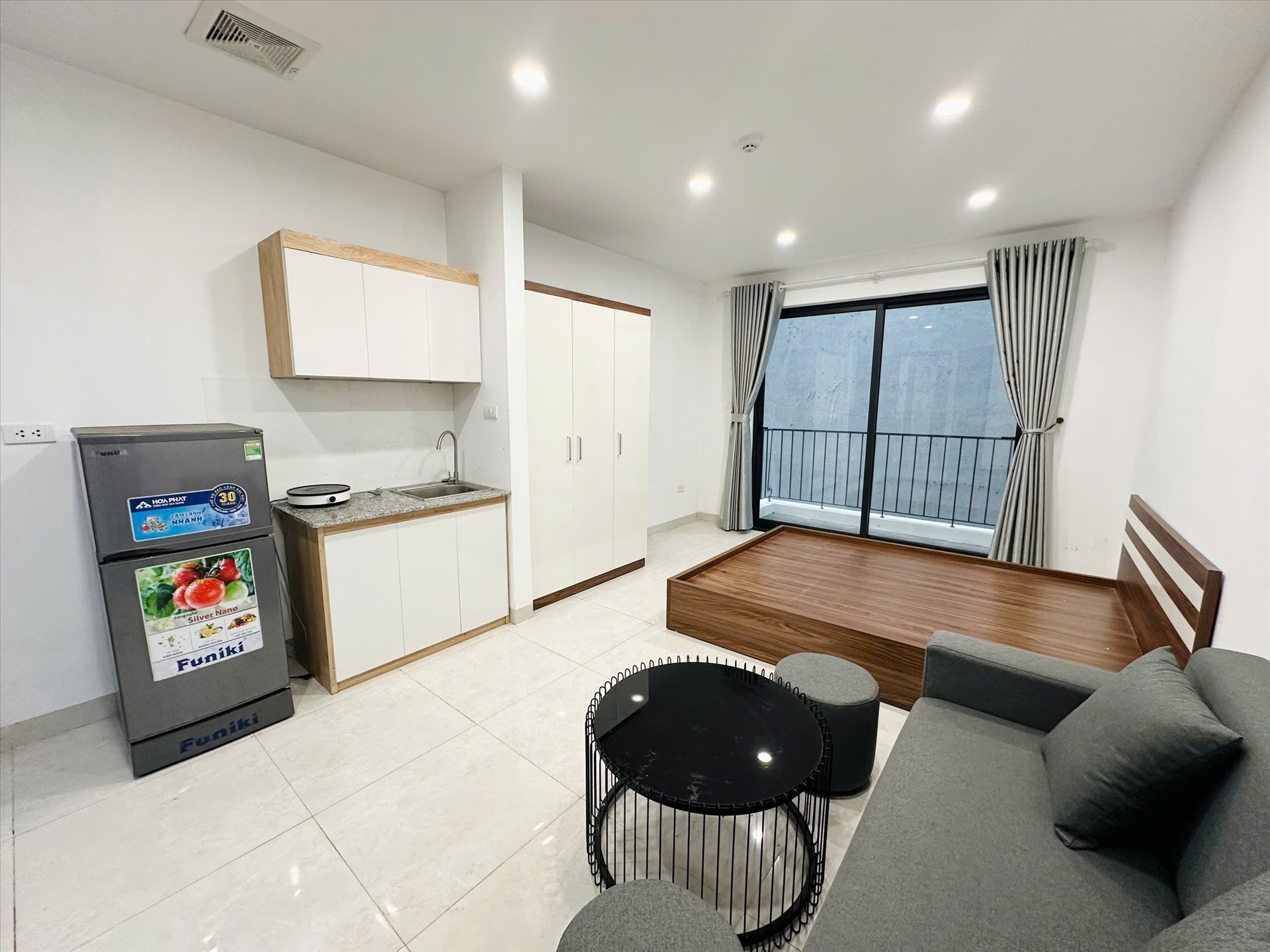 Phòng trọ Studio 28m2 tại 4PS Housing 2 Lạc Long Quân - Tây Hồ - Phòng bếp