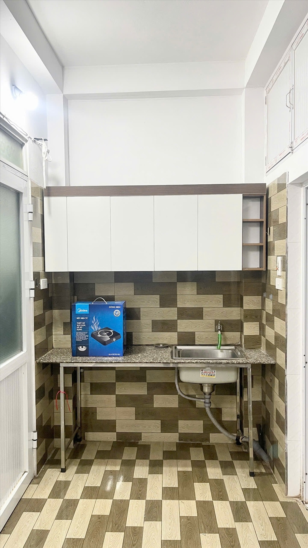 Phòng trọ Studio 22m2 tại 4PS Housing 4 Pháo Đài Láng - Đống Đa - Phòng bếp